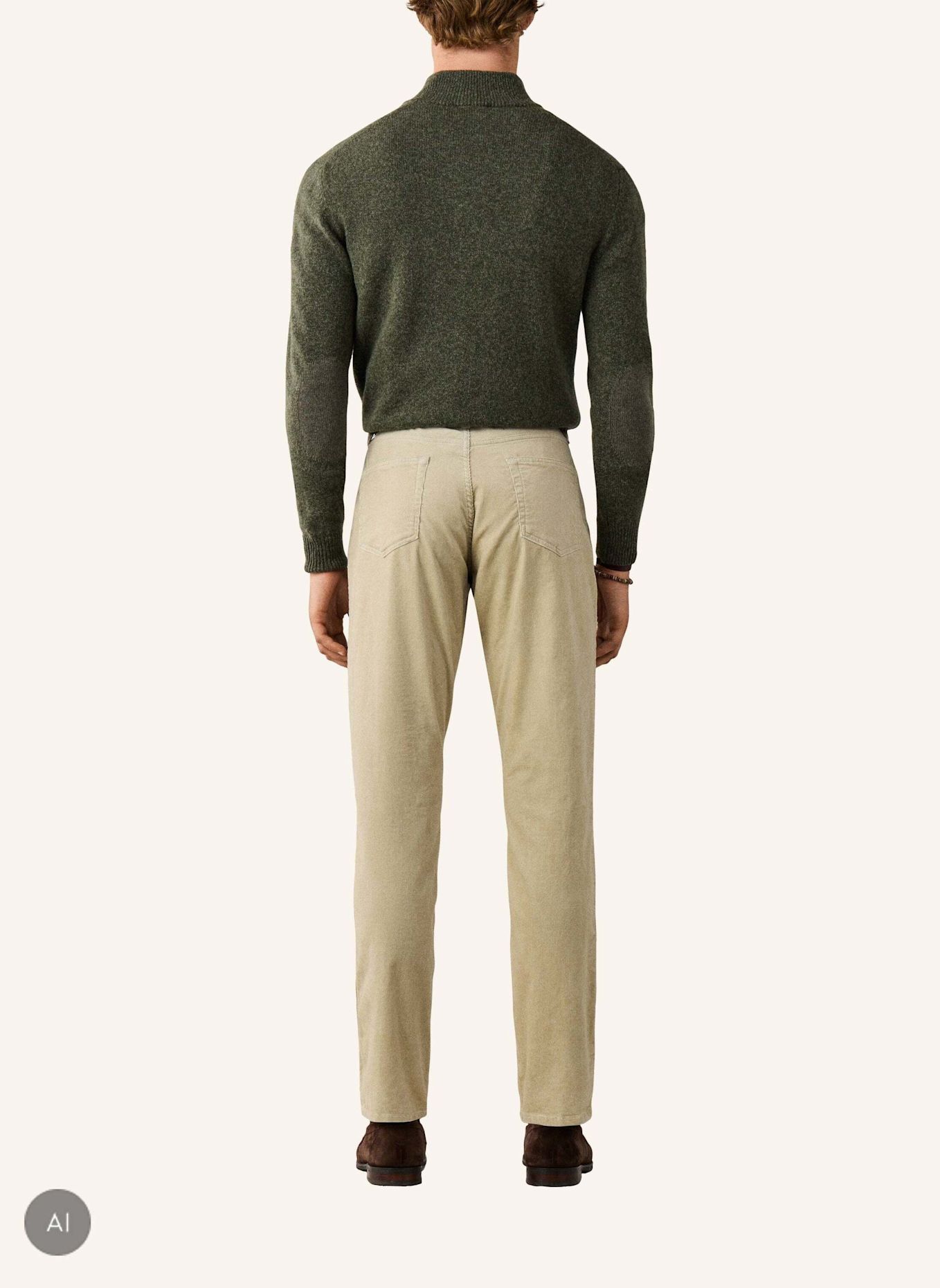 HACKETT LONDON Jogginghose PIGMENT CORD 5PKT: CREME