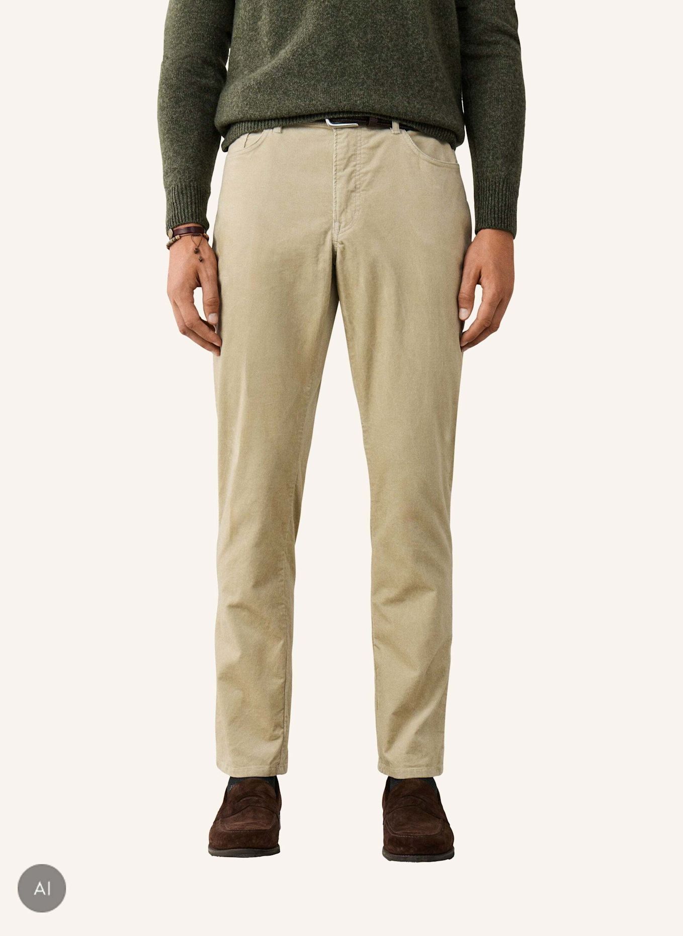 HACKETT LONDON Jogginghose PIGMENT CORD 5PKT: CREME