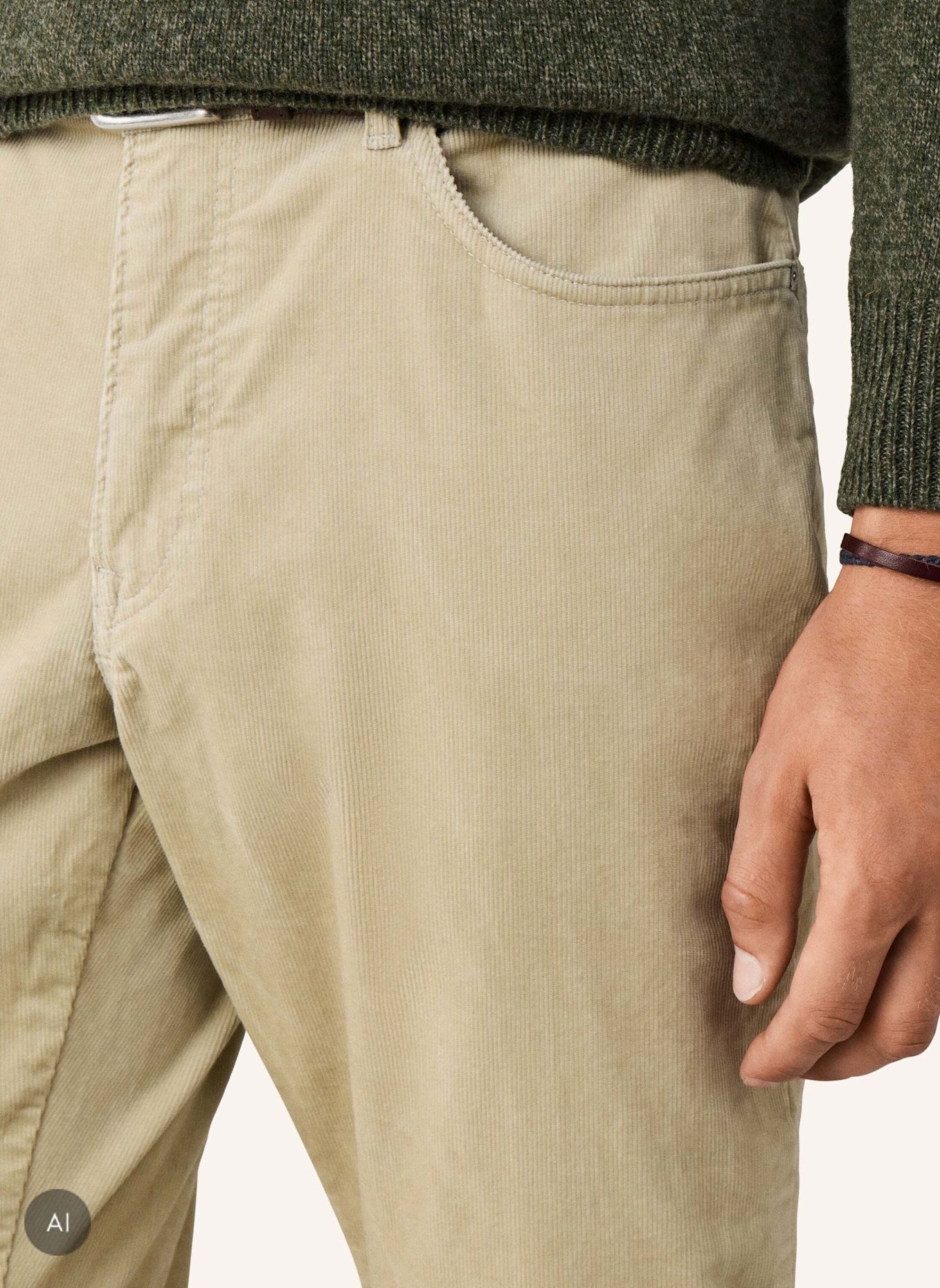 HACKETT LONDON Jogginghose PIGMENT CORD 5PKT: CREME
