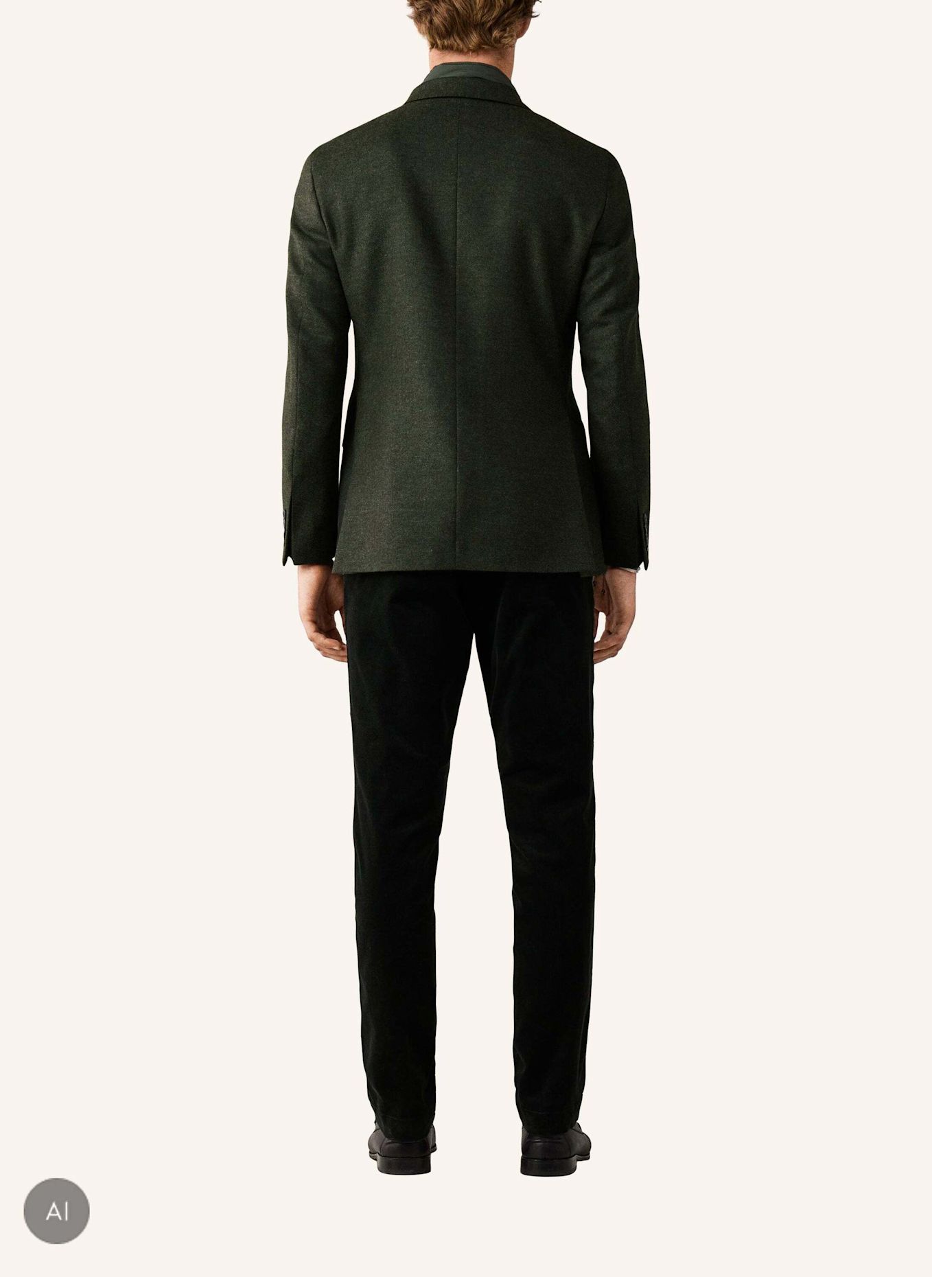 HACKETT LONDON Sakko WL FLAN TWILL W/BIB: DUNKELGRÜN