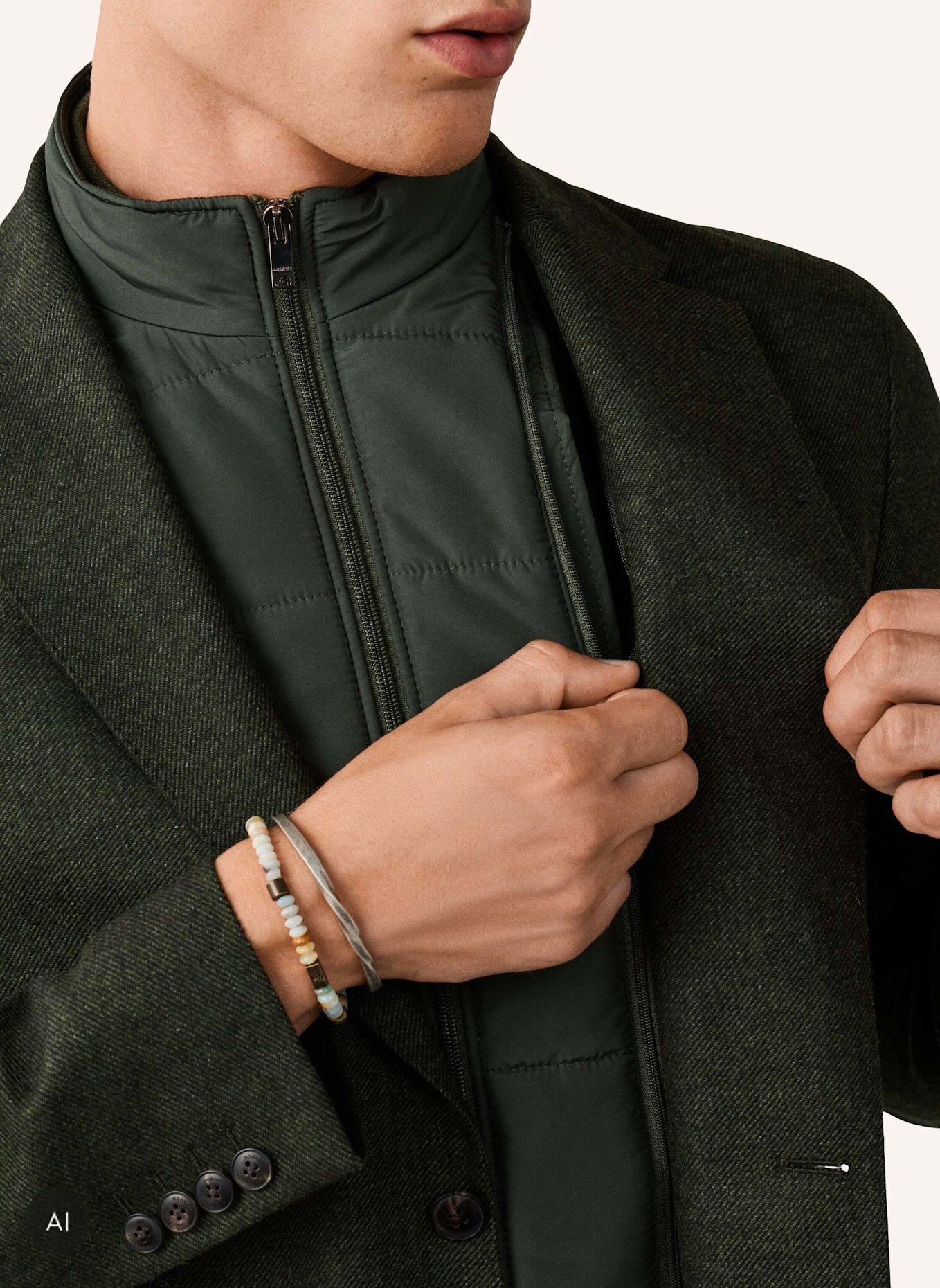 HACKETT LONDON Sakko WL FLAN TWILL W/BIB: DUNKELGRÜN