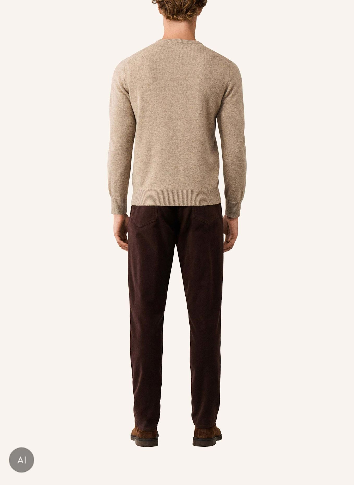 HACKETT LONDON Pullover LAMBSWOOL CREW: WEISS