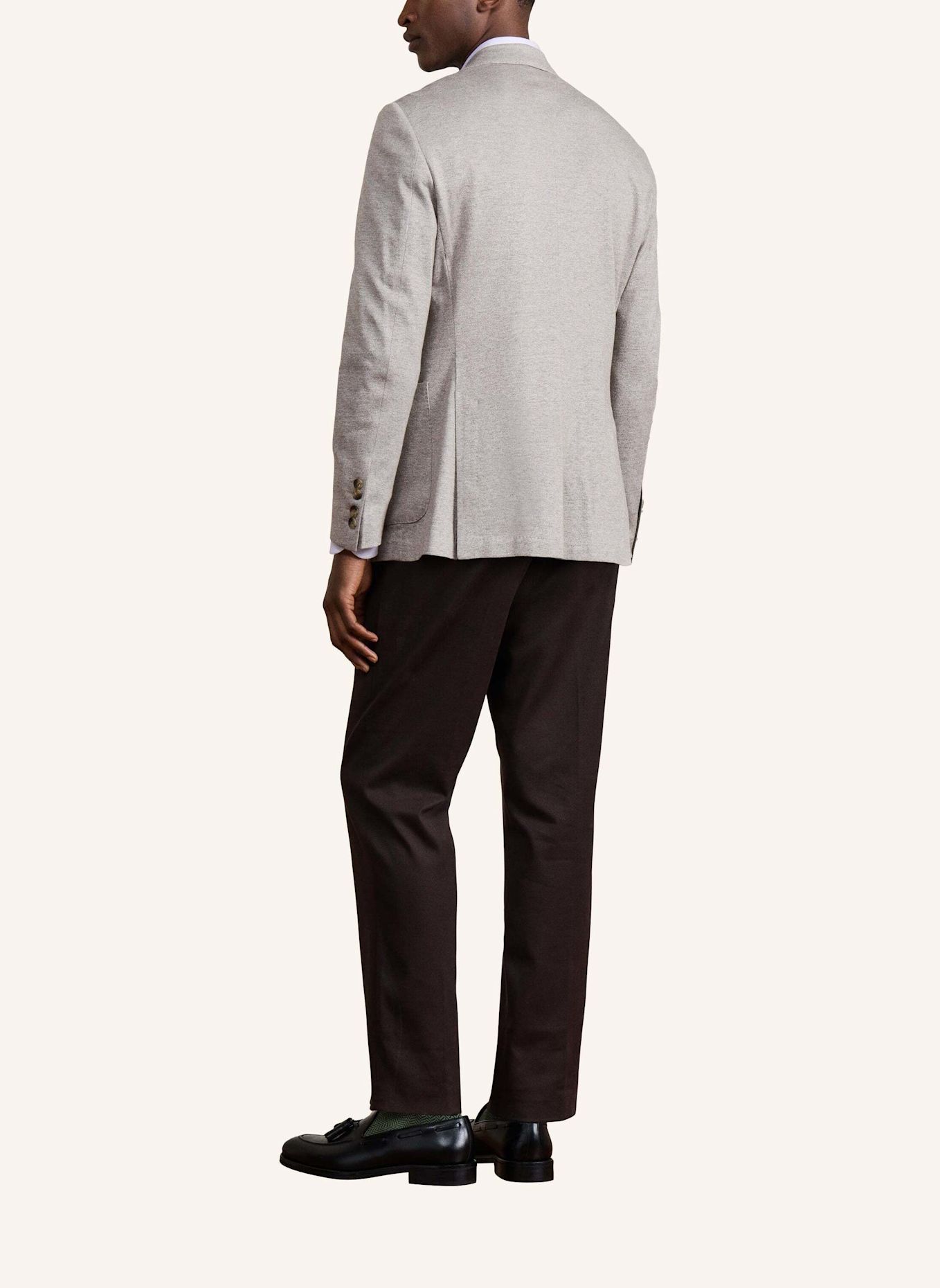 HACKETT LONDON Anzug SR PIQUE COTT LIN: TAUPE / HELLBRAUN