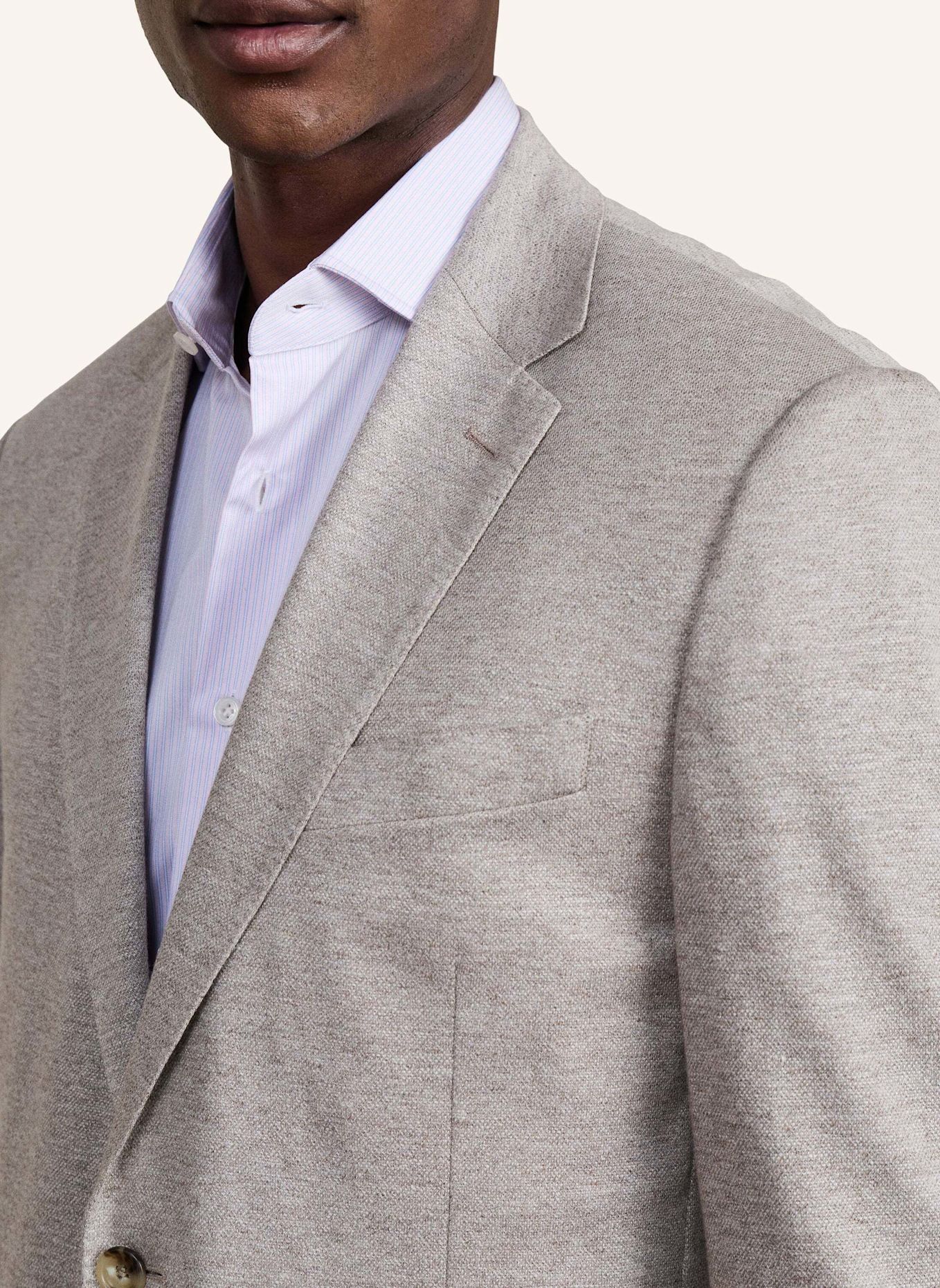 HACKETT LONDON Anzug SR PIQUE COTT LIN: TAUPE / HELLBRAUN