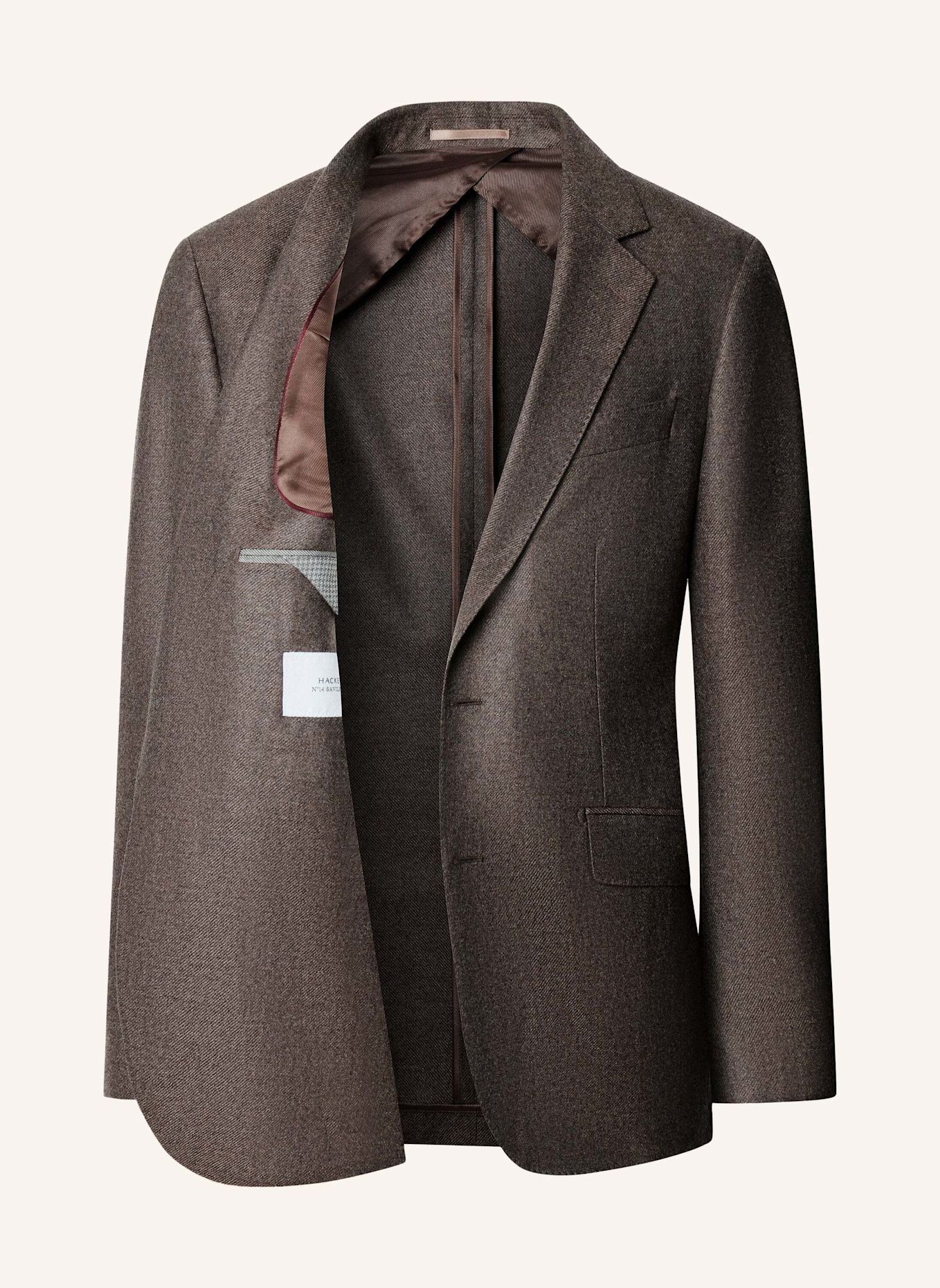 HACKETT LONDON Anzug SR WL CASH TWILL: TAUPE / HELLBRAUN