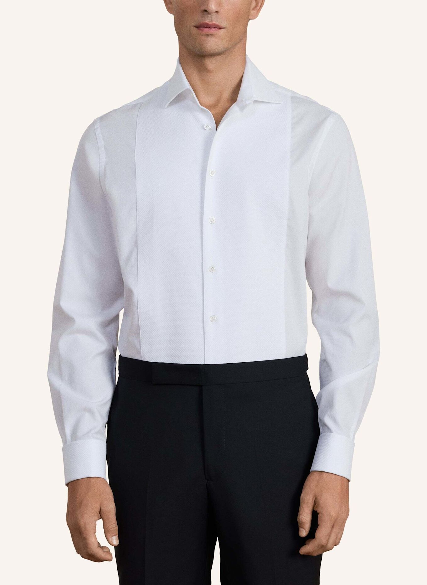HACKETT LONDON Freizeithemd SR EVE MARCELLA C DC: WEISS