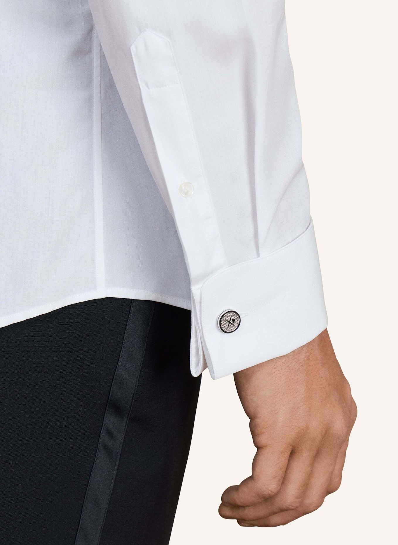 HACKETT LONDON Freizeithemd SR EVE WING PLEAT DC: WEISS