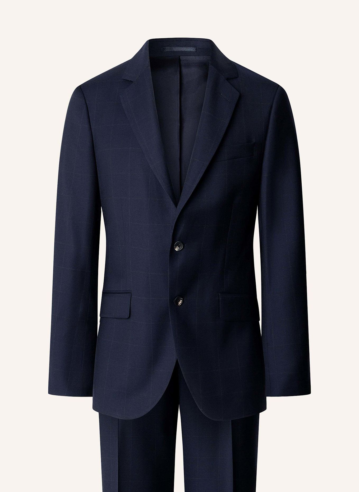 HACKETT LONDON Anzug SR NAT STRCH WPANE W: DUNKELBLAU