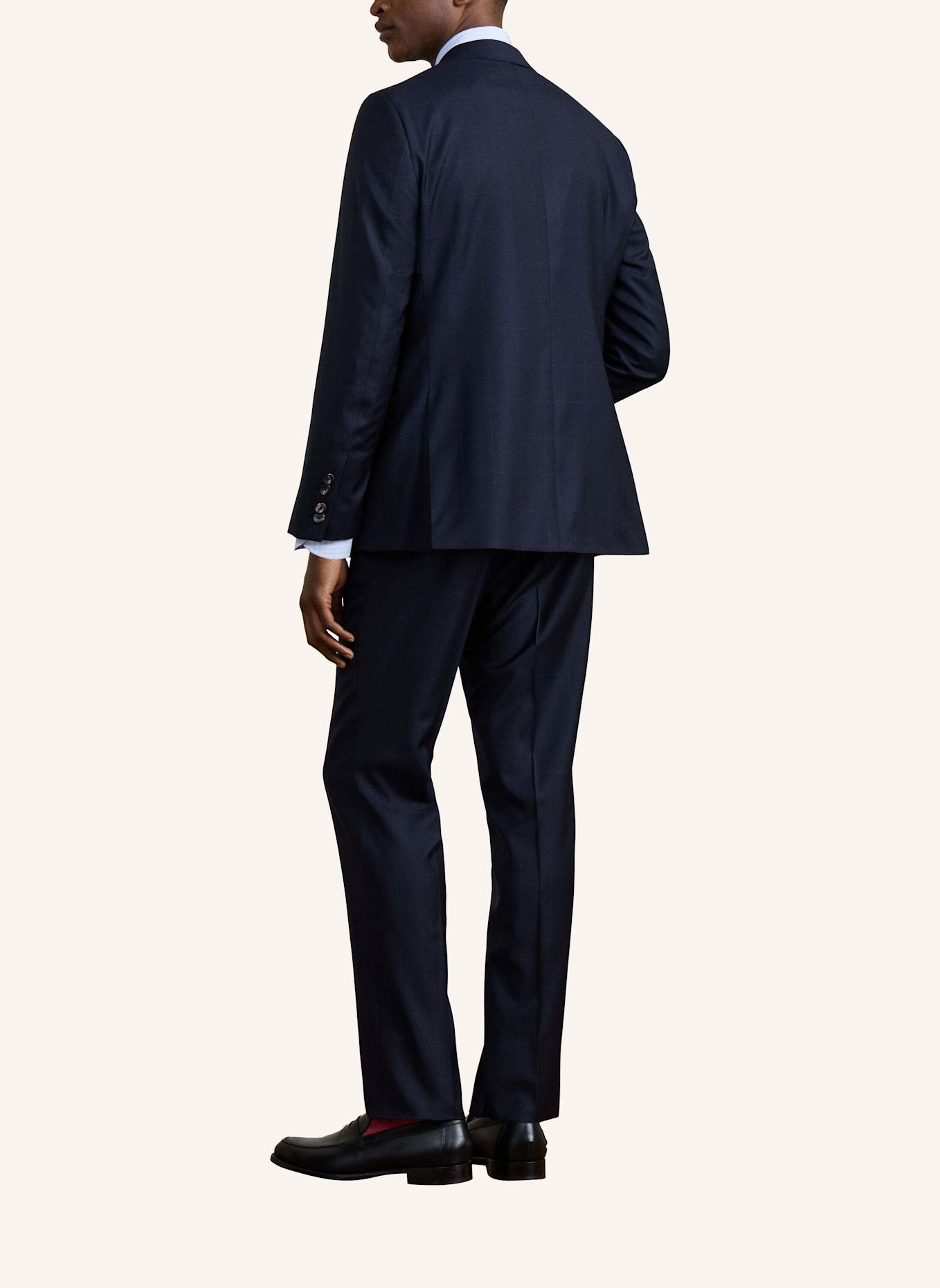 HACKETT LONDON Anzug SR NAT STRCH WPANE W: DUNKELBLAU