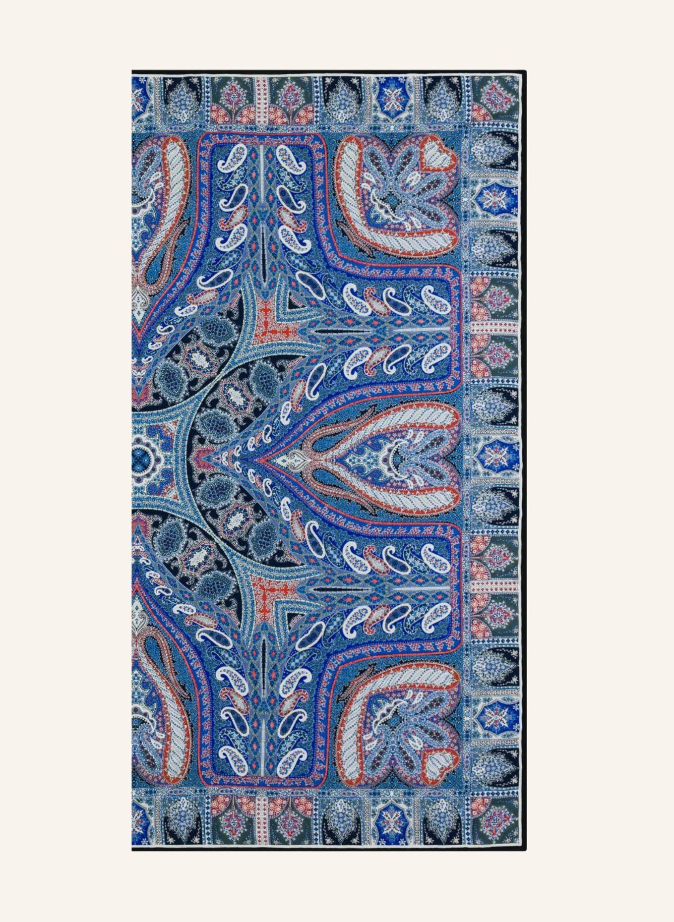 ROECKL Cashmere-Seidentuch WINTER ALHAMBRA: BLAU