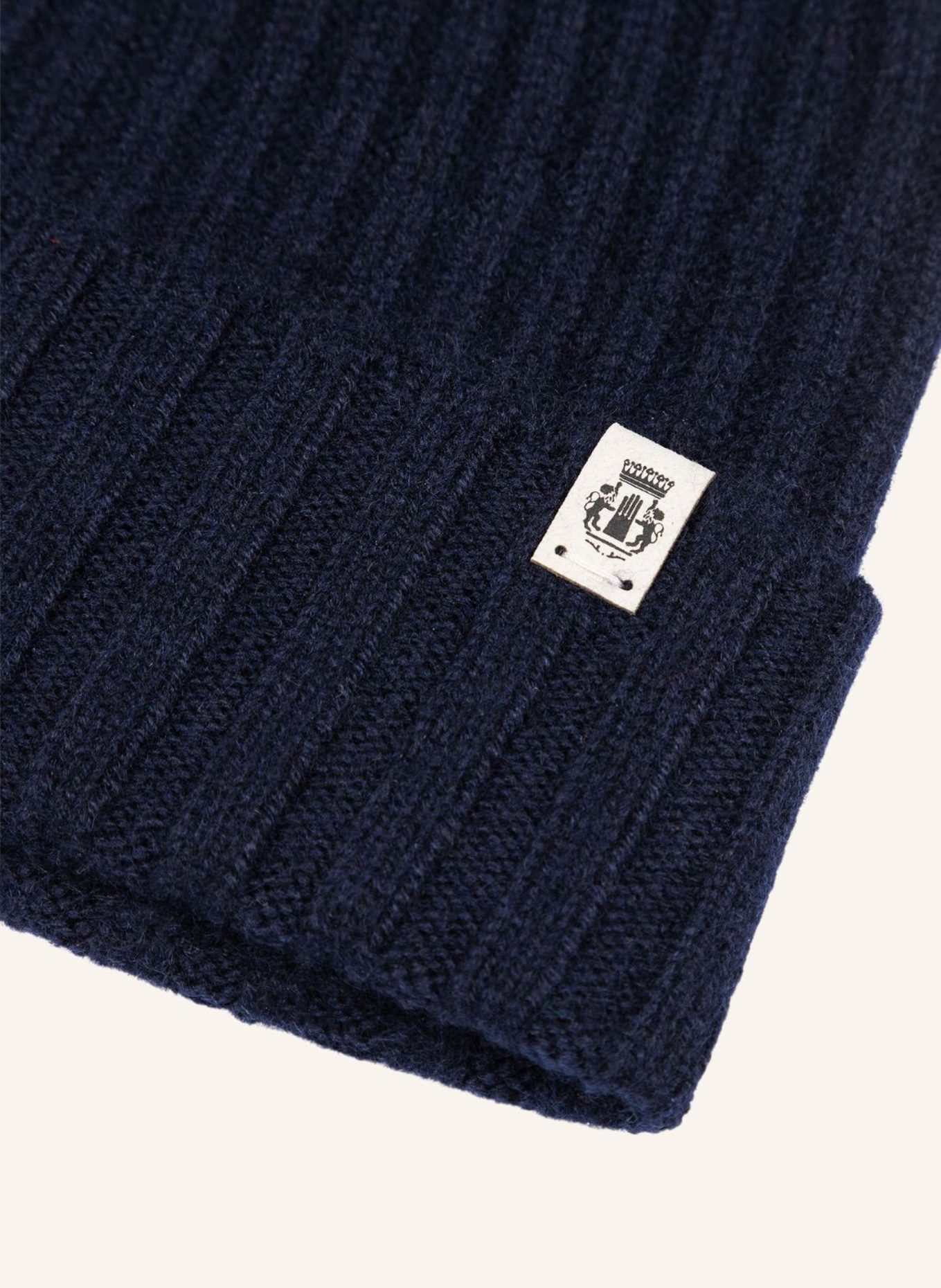 ROECKL Cashmere-Mütze BUSINESS: BLAU/ DUNKELBLAU