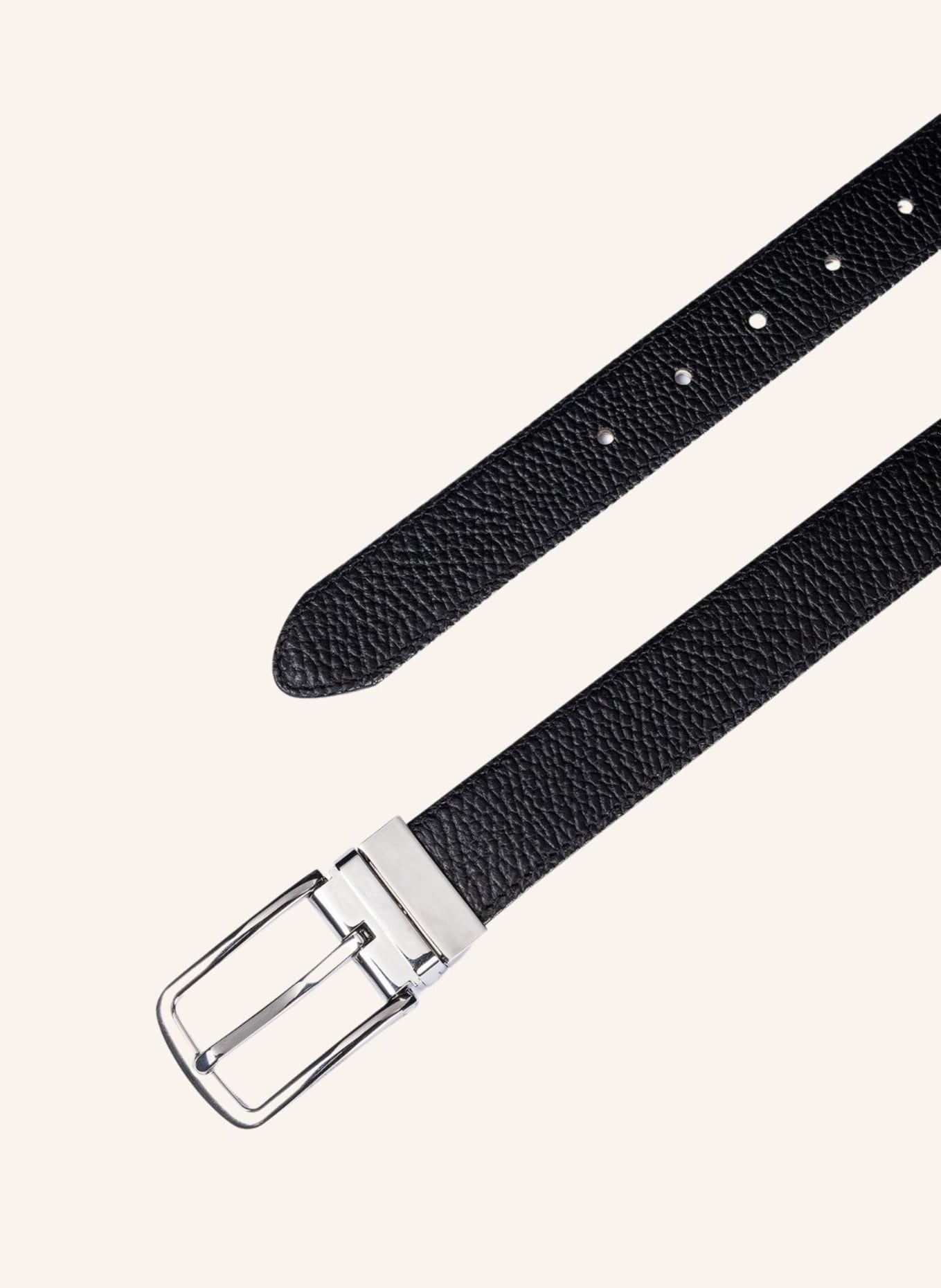 ROECKL Gürtel AMIE REVERSIBLE: SCHWARZ/ CREME