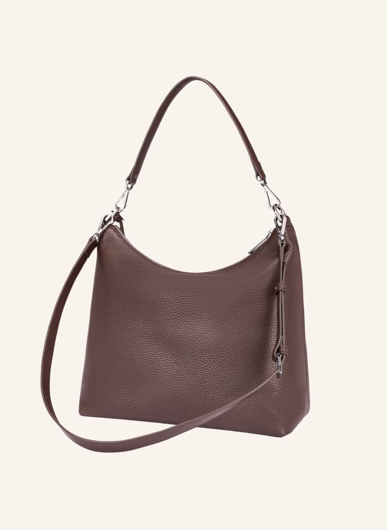 ROECKL Schultertasche DIANA: BRAUN/ DUNKELBRAUN