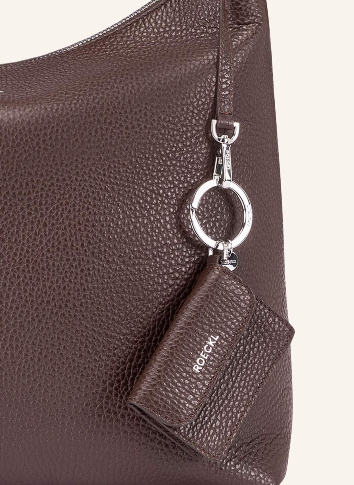 ROECKL Schultertasche DIANA: BRAUN/ DUNKELBRAUN