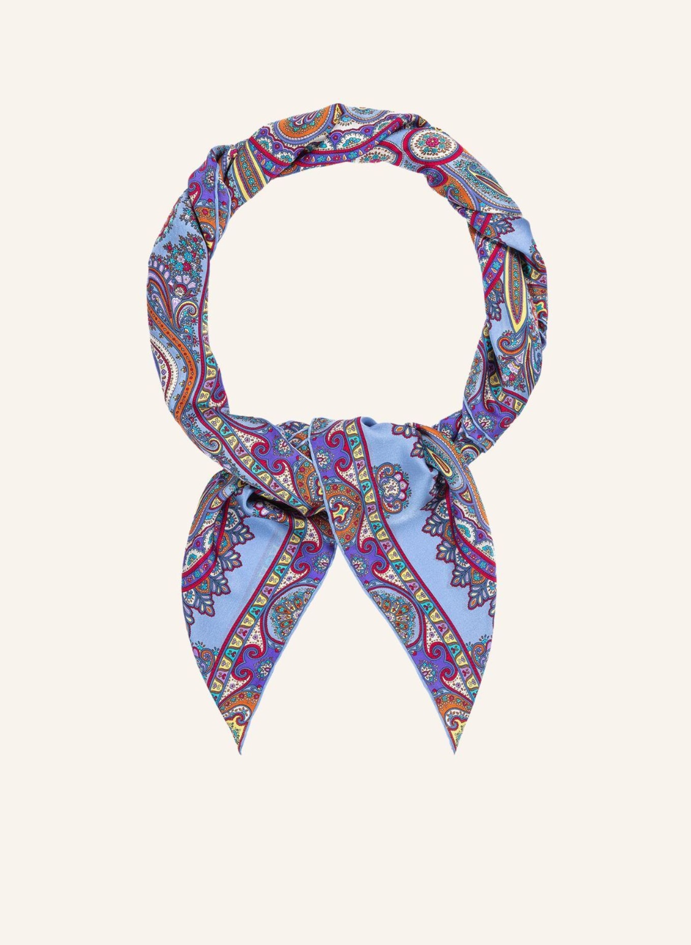 ROECKL Seidentuch AESTHETIC PAISLEY: BLAU