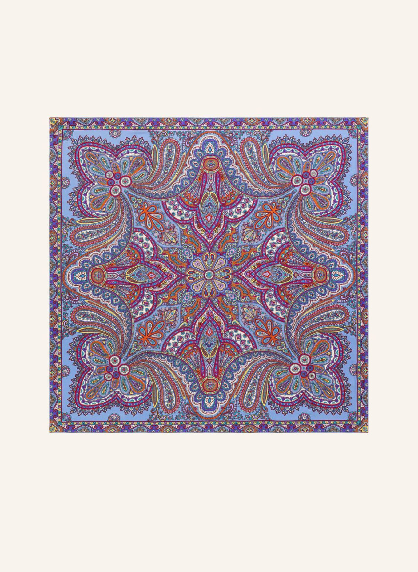 ROECKL Seidentuch AESTHETIC PAISLEY: BLAU