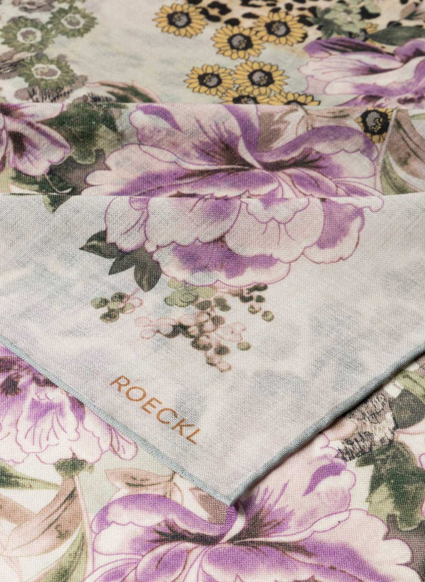 ROECKL Wolltuch BLOOMING WILDERNESS: CREME/ BEIGE