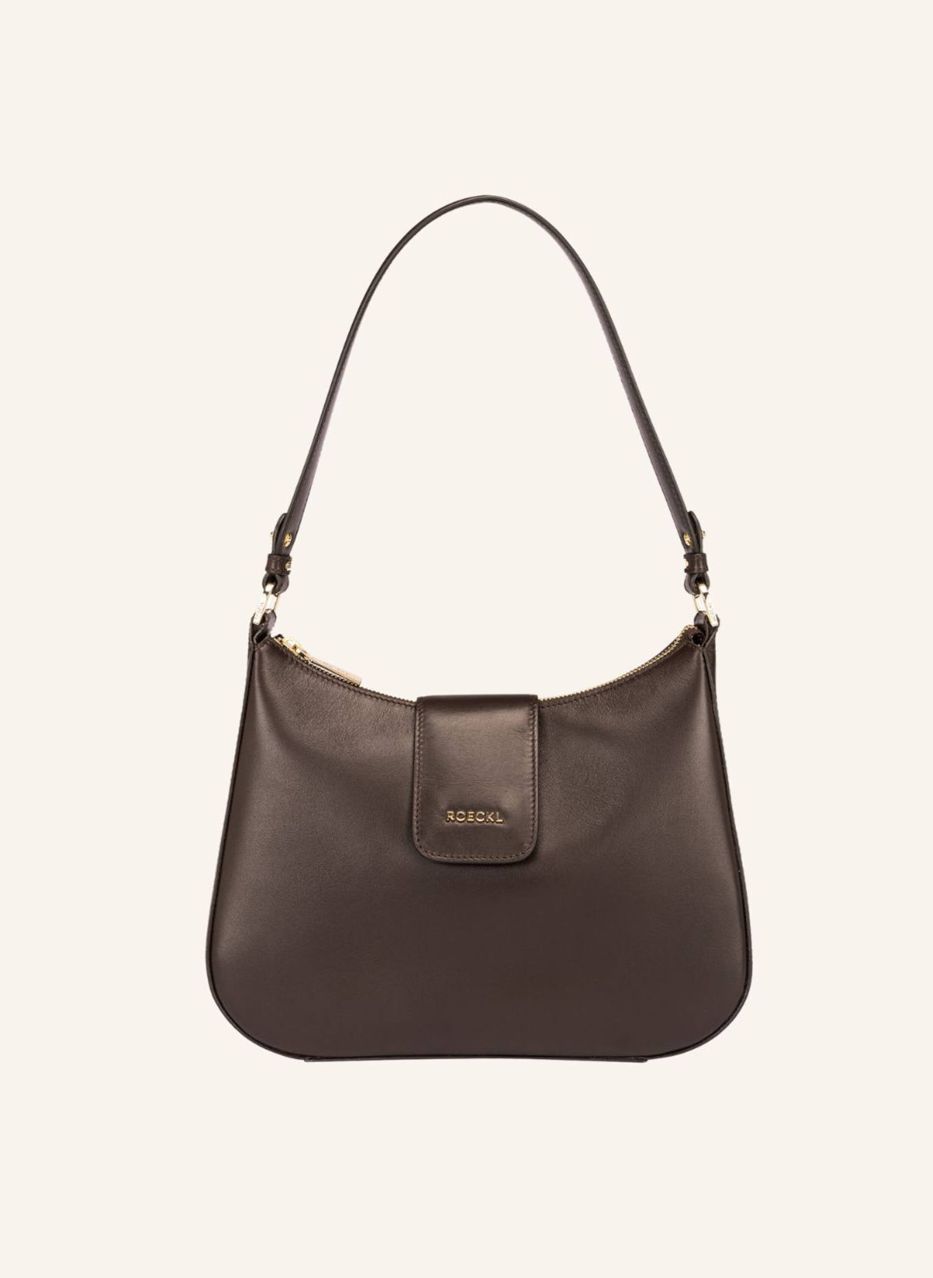 ROECKL Schultertasche FLORENCIA: BRAUN/ DUNKELBRAUN
