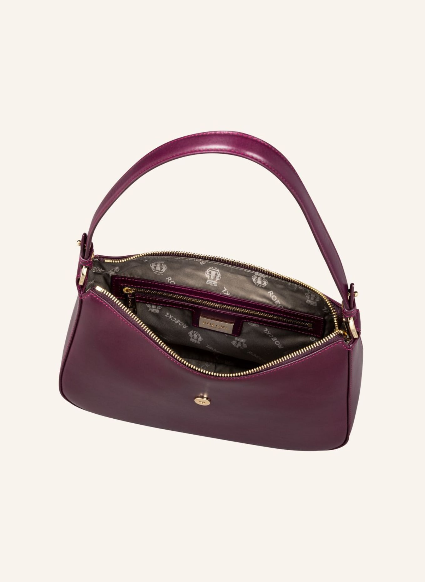 ROECKL Schultertasche FLORENCIA: LILA/ DUNKELROT