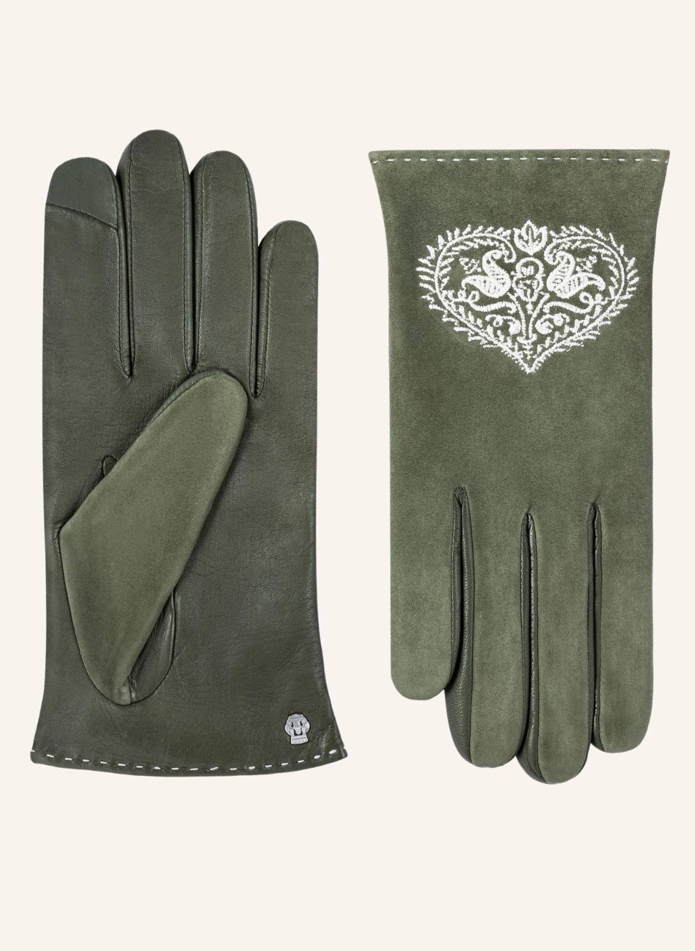 ROECKL Handschuhe GITTI: DUNKELGRÜN/ GRÜN