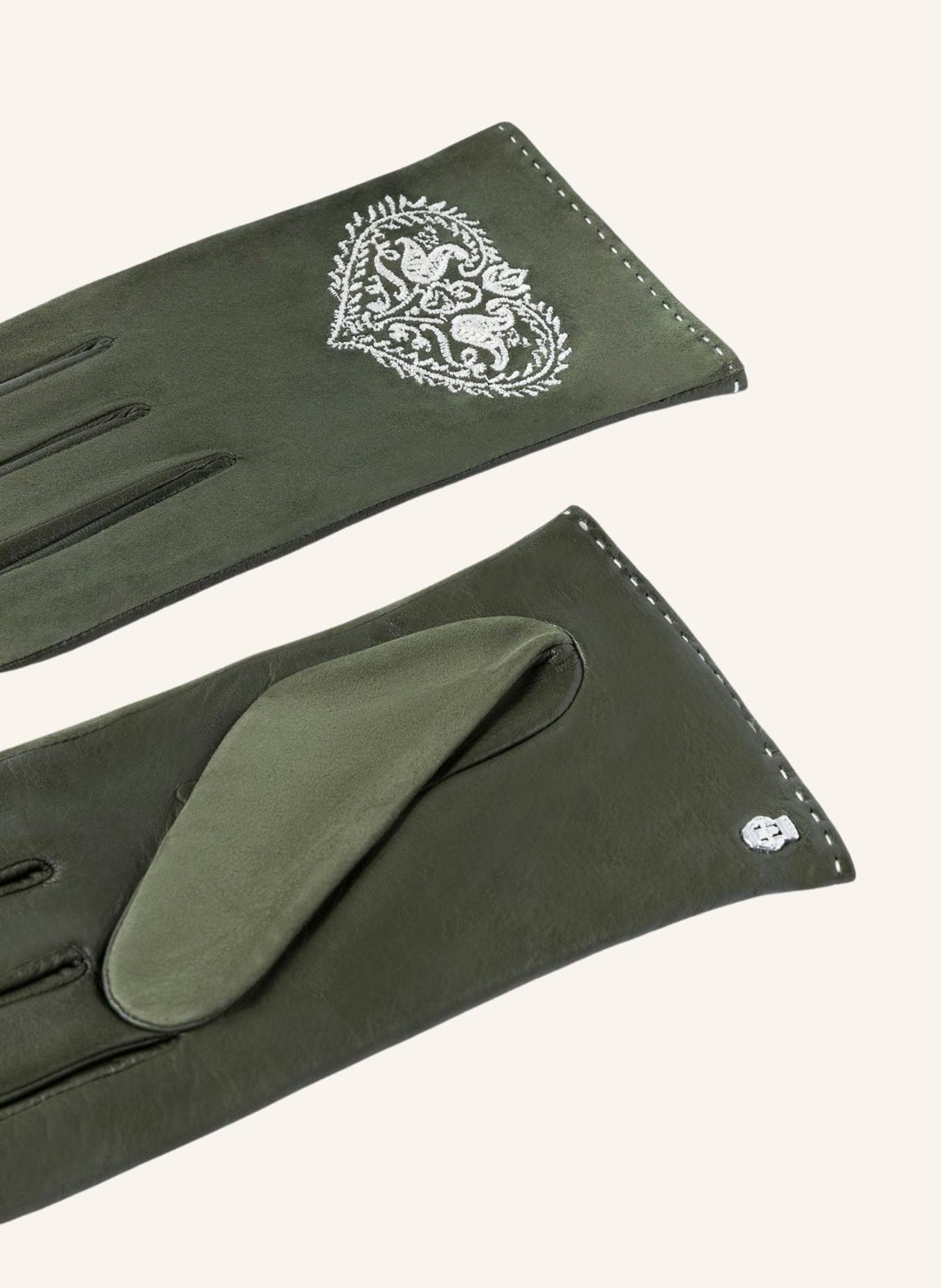 ROECKL Handschuhe GITTI: DUNKELGRÜN/ GRÜN