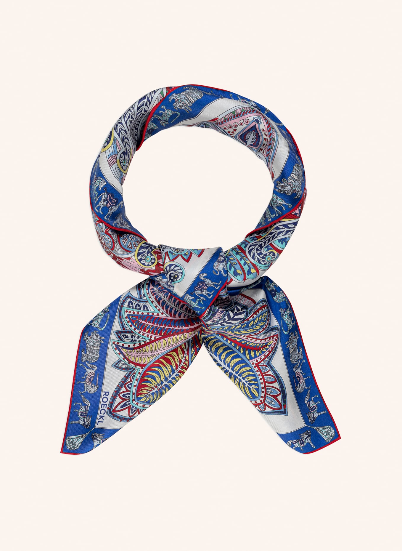 ROECKL Tücher VIBRANT PAISLEY: BLAU