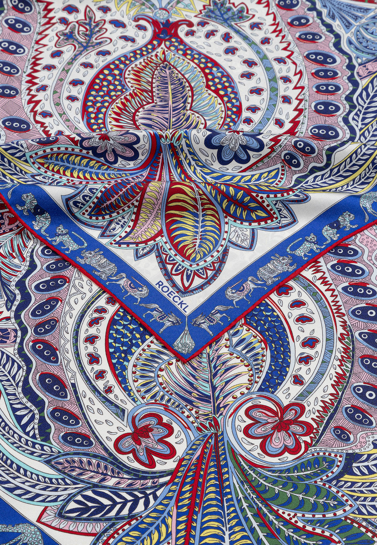 ROECKL Tücher VIBRANT PAISLEY: BLAU