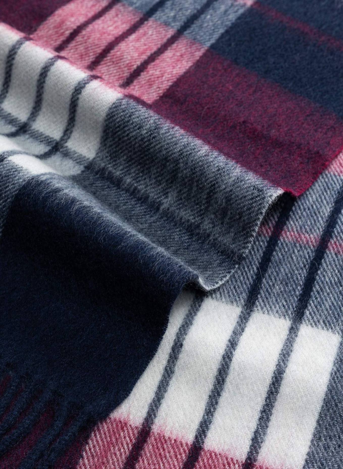 ROECKL Schal MODERN PLAID 40X170: BLAU