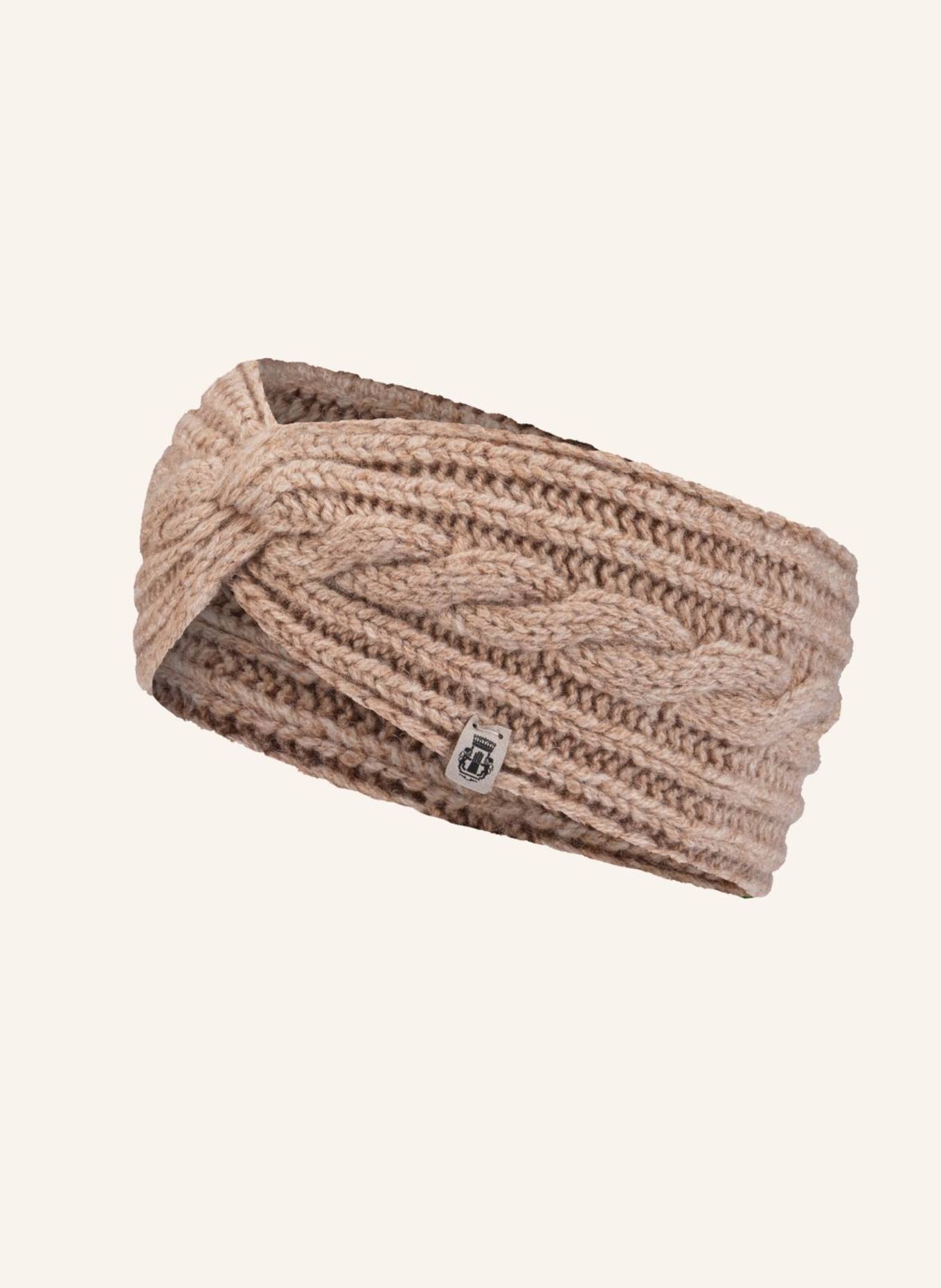 ROECKL Cashmere-Stirnband CABLED CHARM: BEIGE