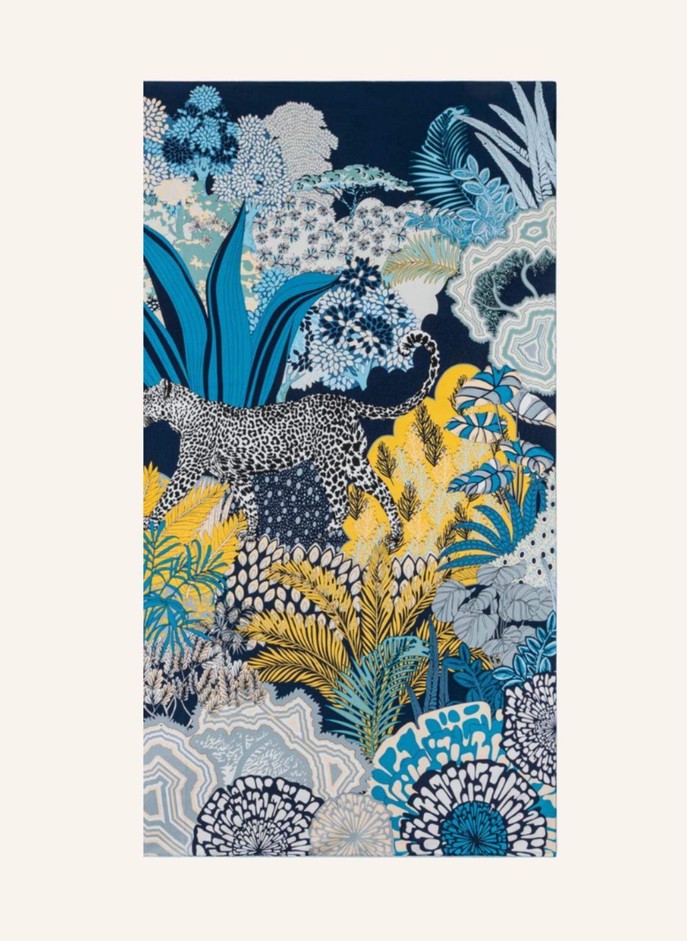 ROECKL Seidentuch LEOPARD CAMOUFLAGE: BLAU