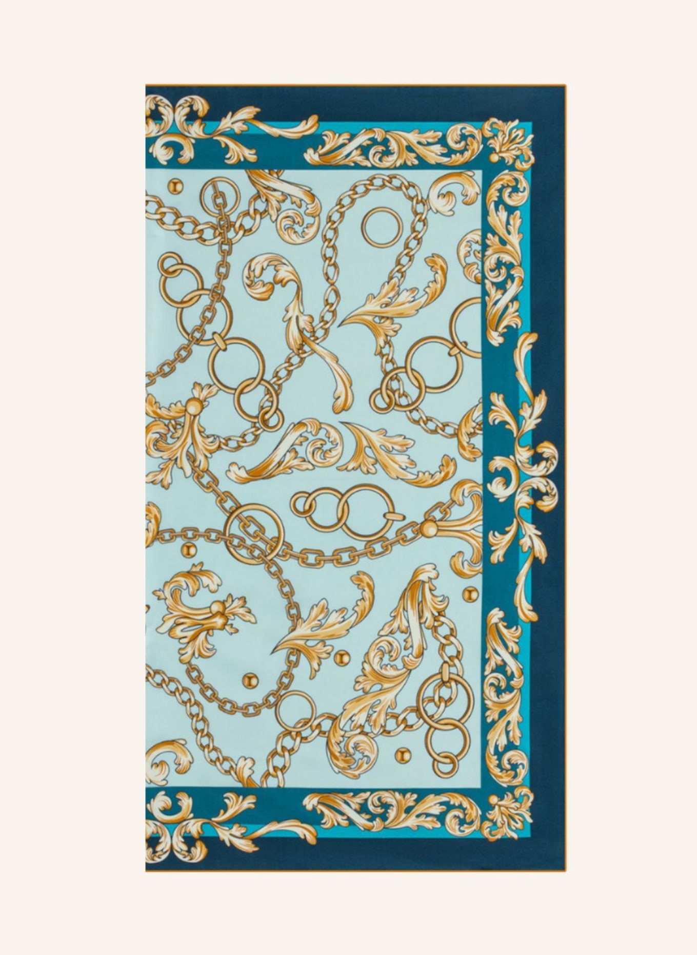 ROECKL Seidentuch ELEGANT JUNCTION: BLAU