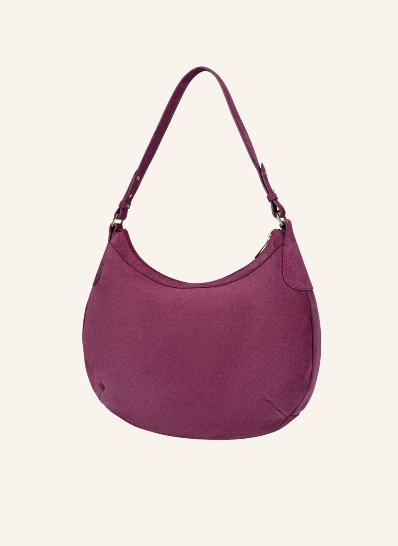 ROECKL Schultertasche LIBERTY NUBUK SMALL: LILA/ FUCHSIA