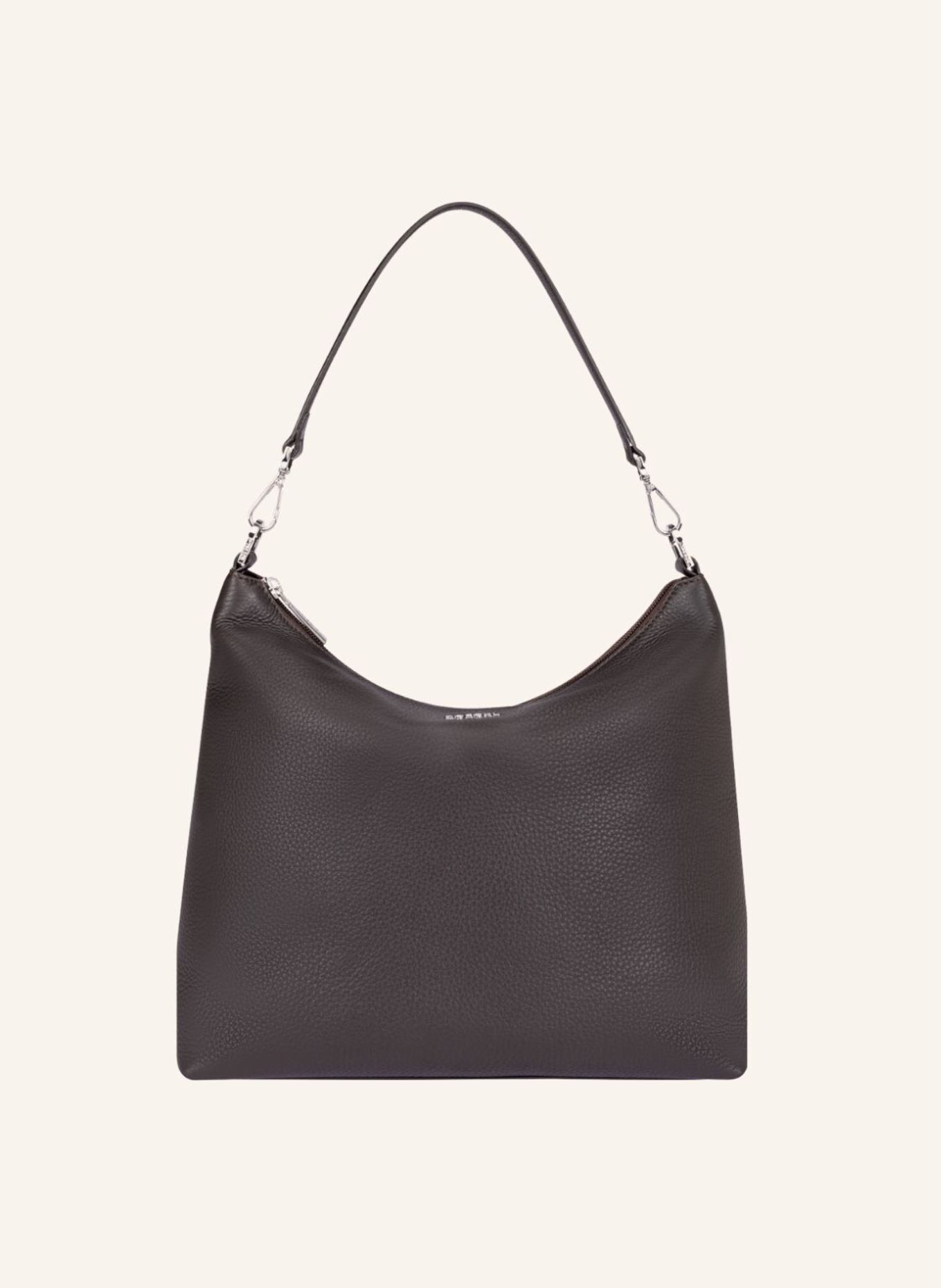 ROECKL Schultertasche DIANA GRAINED MEDIUM GRAINED: BRAUN/ DUNKELBRAUN