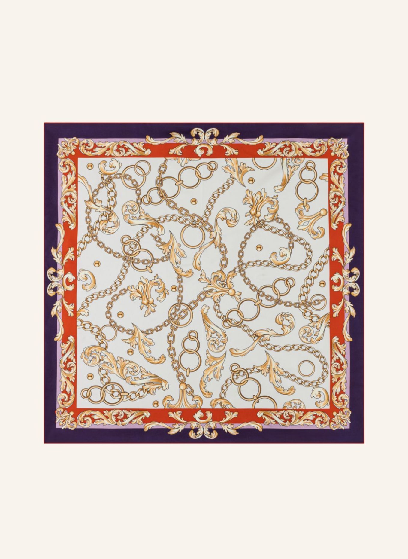 ROECKL Seidentuch ELEGANT JUNCTION: ORANGE/ ROT