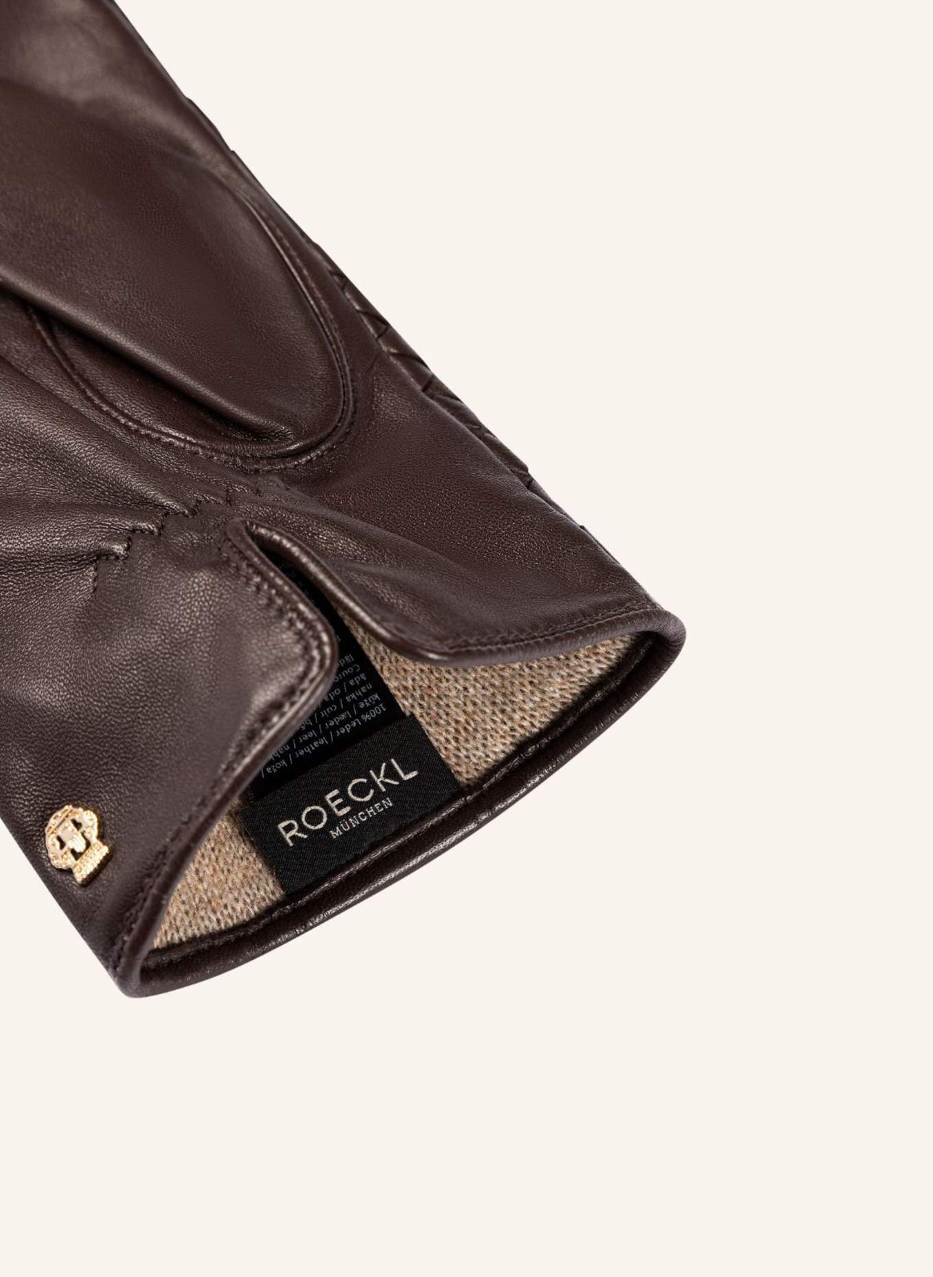 ROECKL Handschuhe FAENZA: DUNKELBRAUN