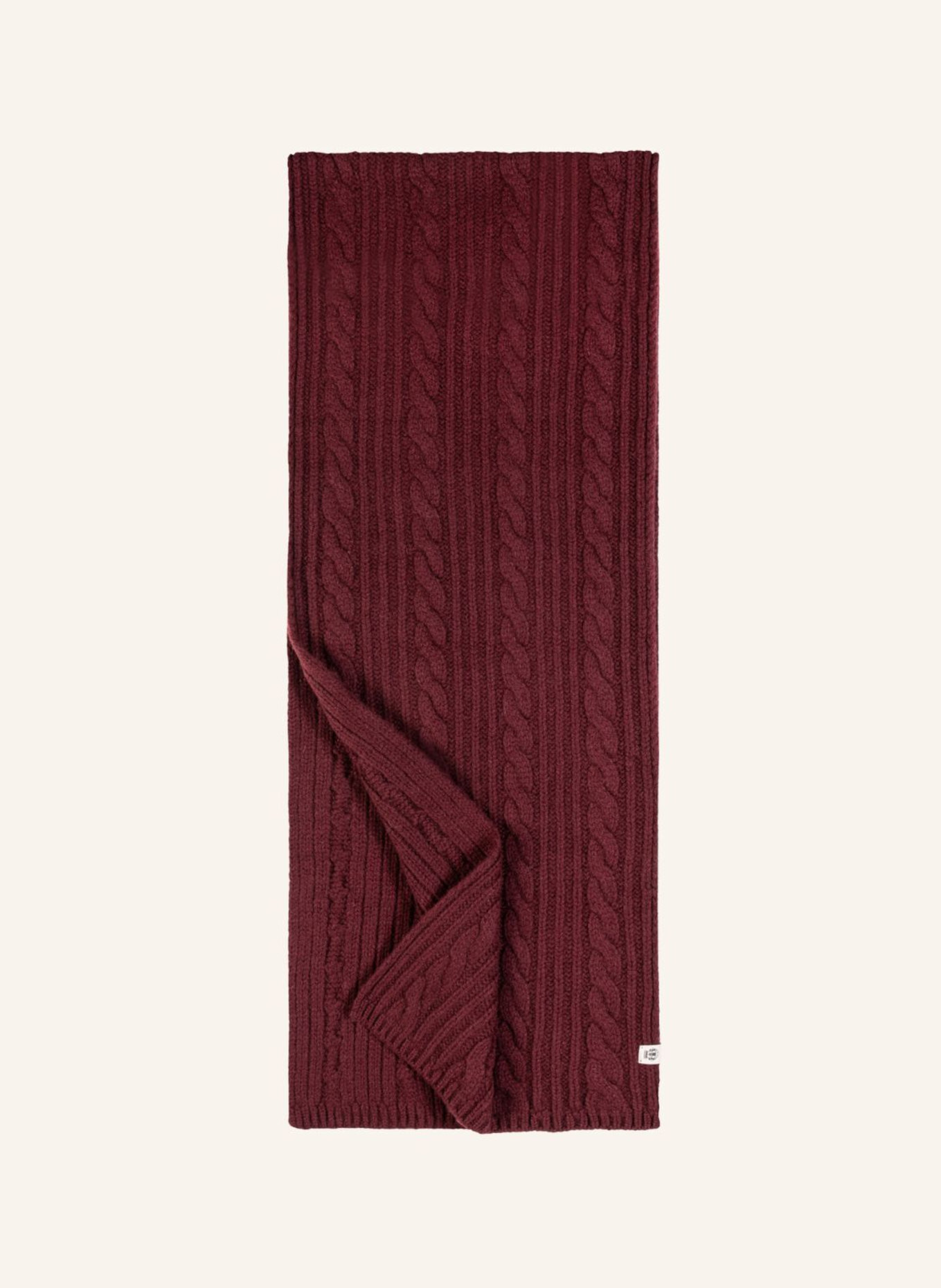 ROECKL Schals CABLED CHARM SCHAL: DUNKELROT/ ROT