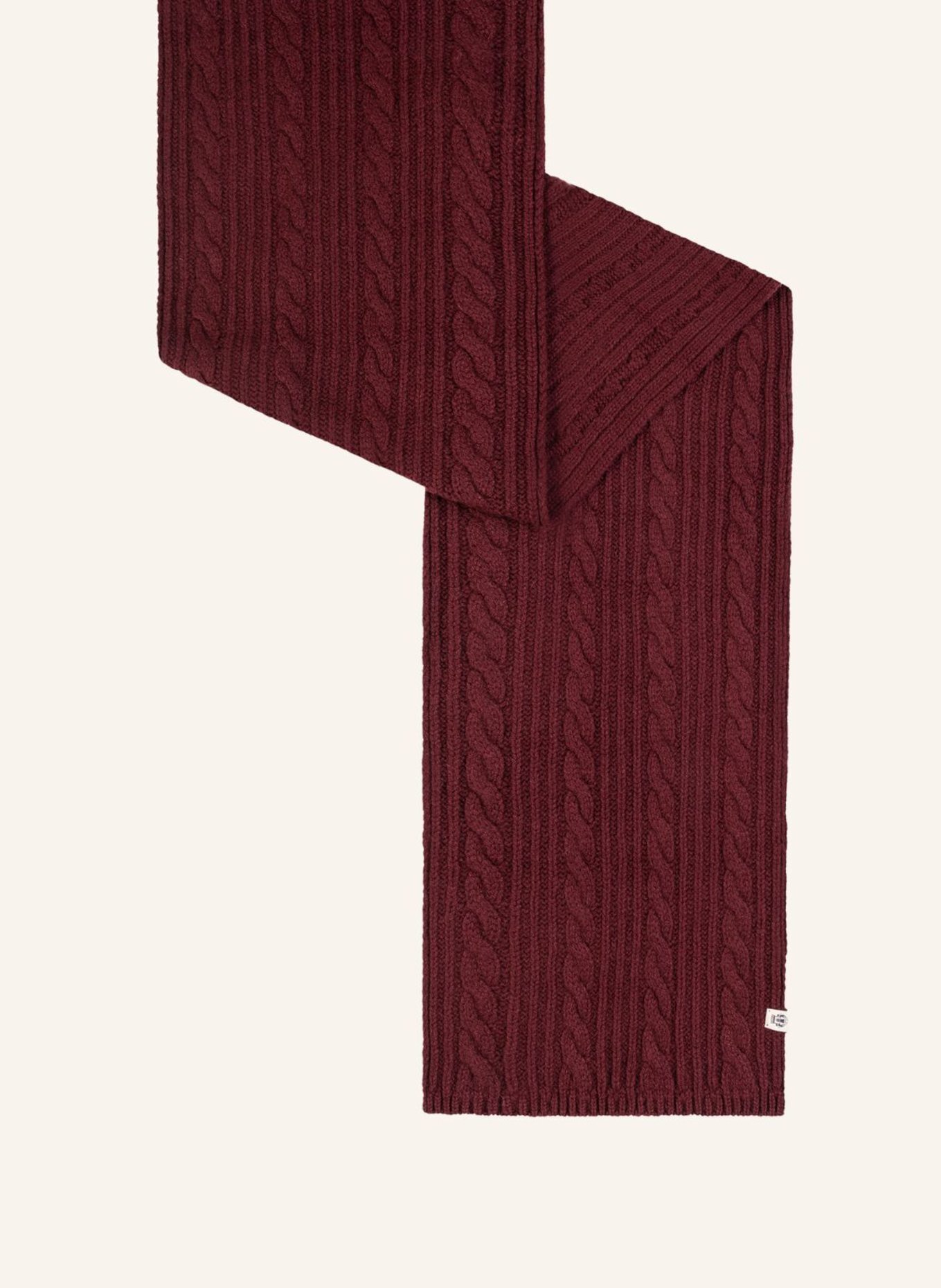 ROECKL Schals CABLED CHARM SCHAL: DUNKELROT/ ROT