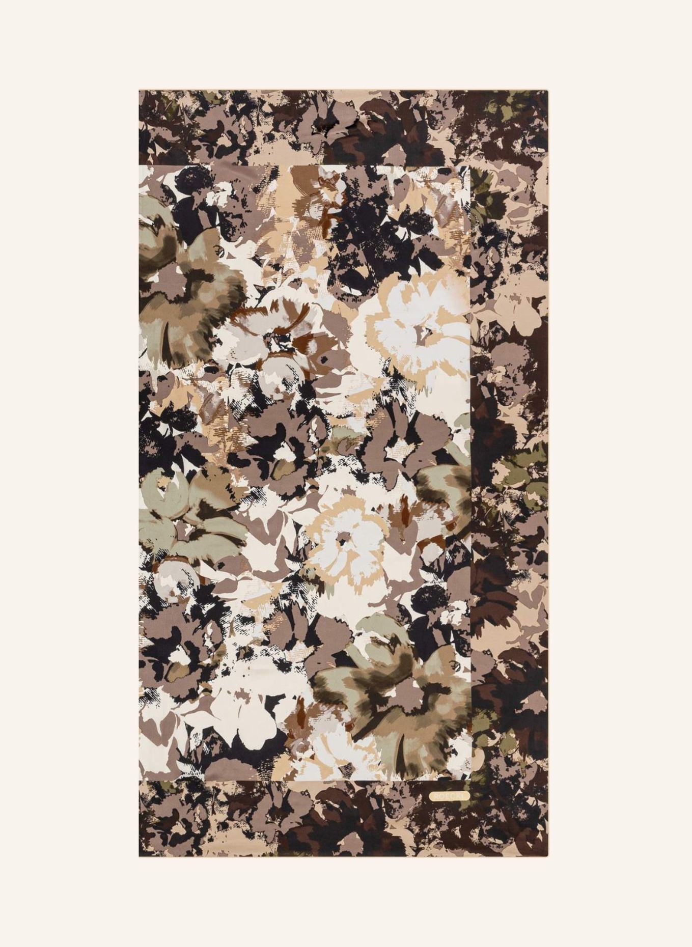 ROECKL Tücher CAMOUFLAGE FLOWERS: BEIGE/ CREME/ HELLBRAUN