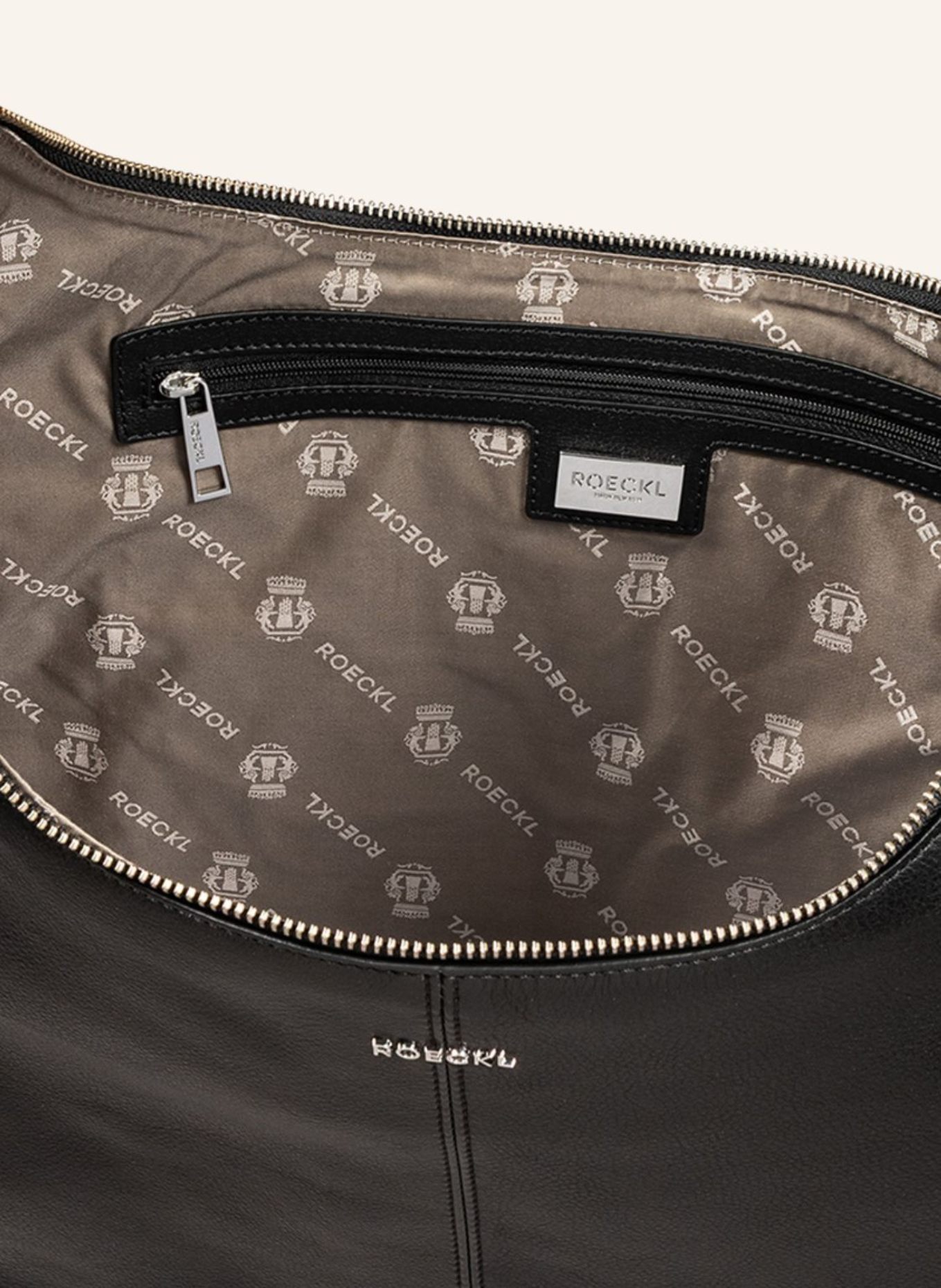 ROECKL Schultertasche SOLEA LARGE: SCHWARZ