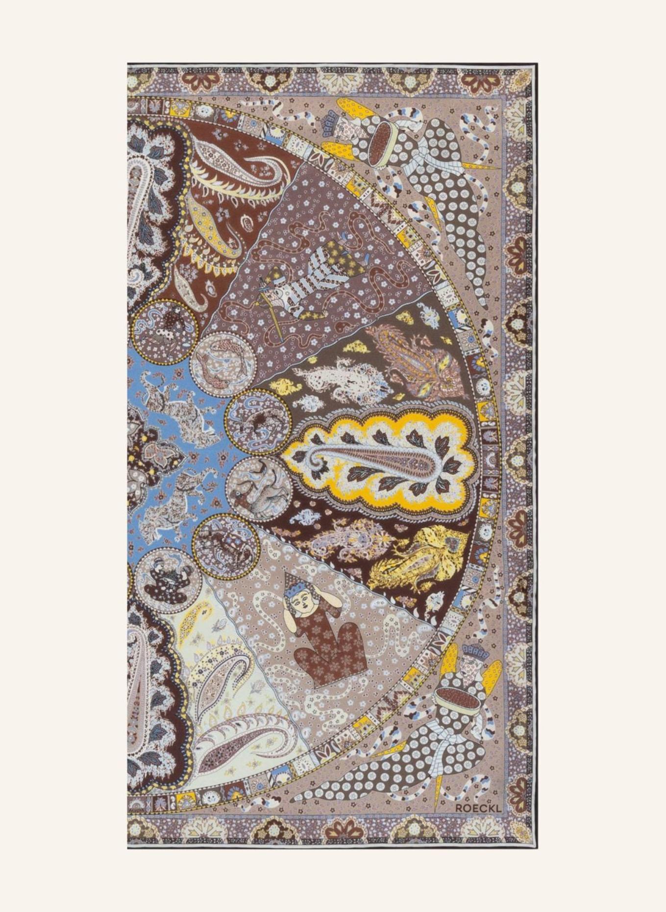 ROECKL Seidentuch SMALL HOROSCOPE: BEIGE