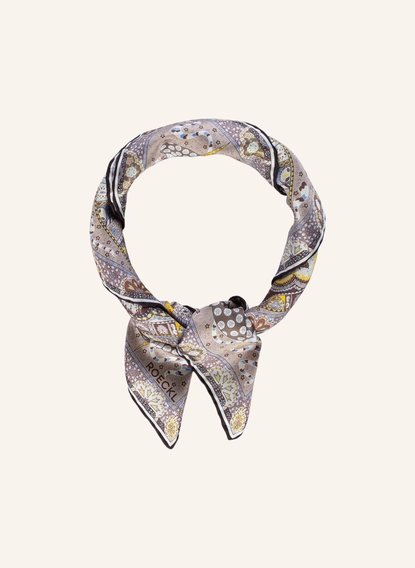 ROECKL Seidentuch SMALL HOROSCOPE: BEIGE