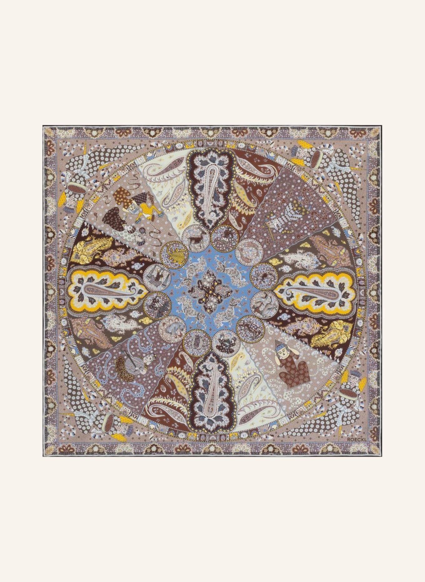ROECKL Seidentuch SMALL HOROSCOPE: BEIGE