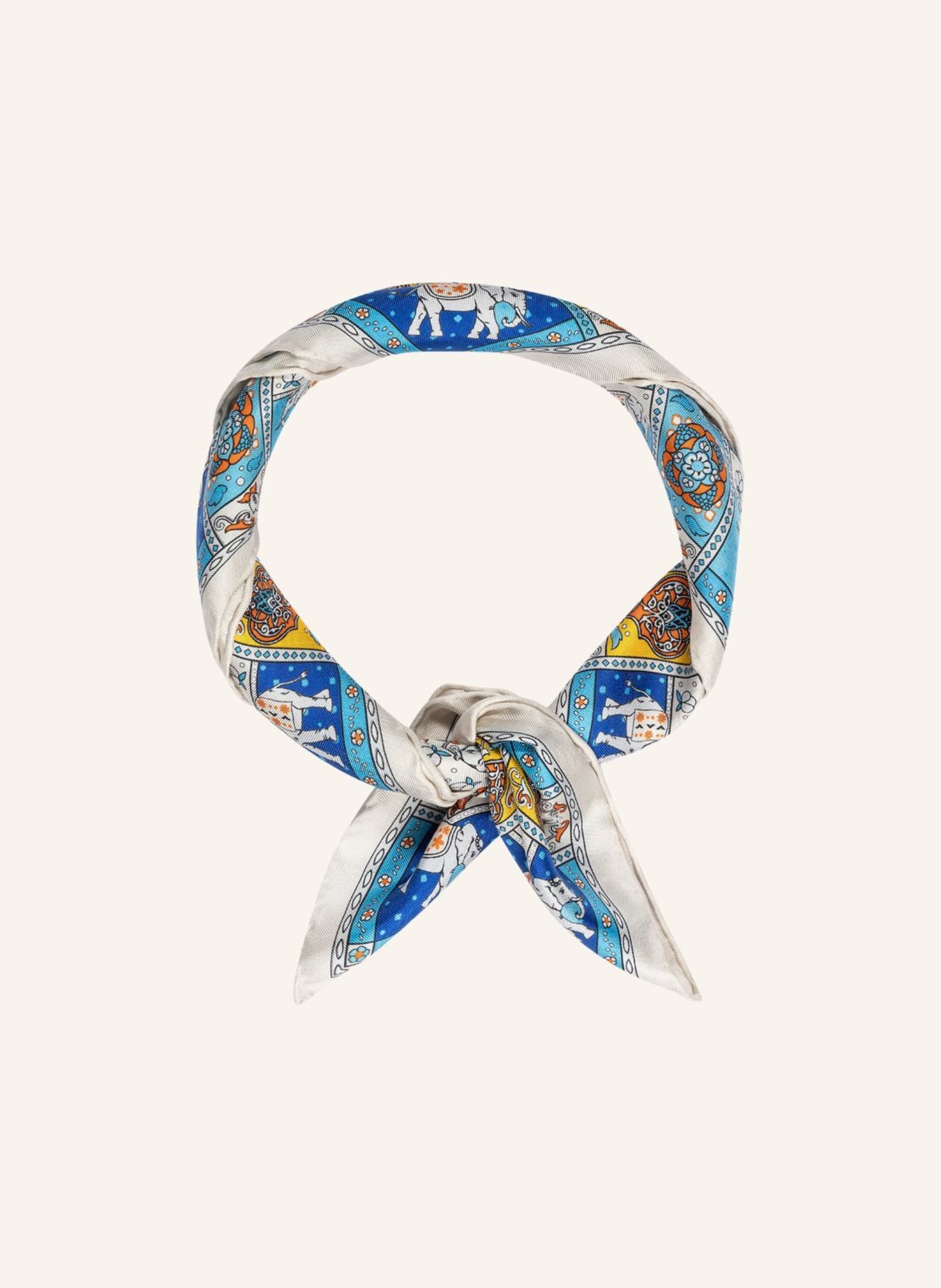 ROECKL Seidentuch LUCKY ELEPHANT: BLAU