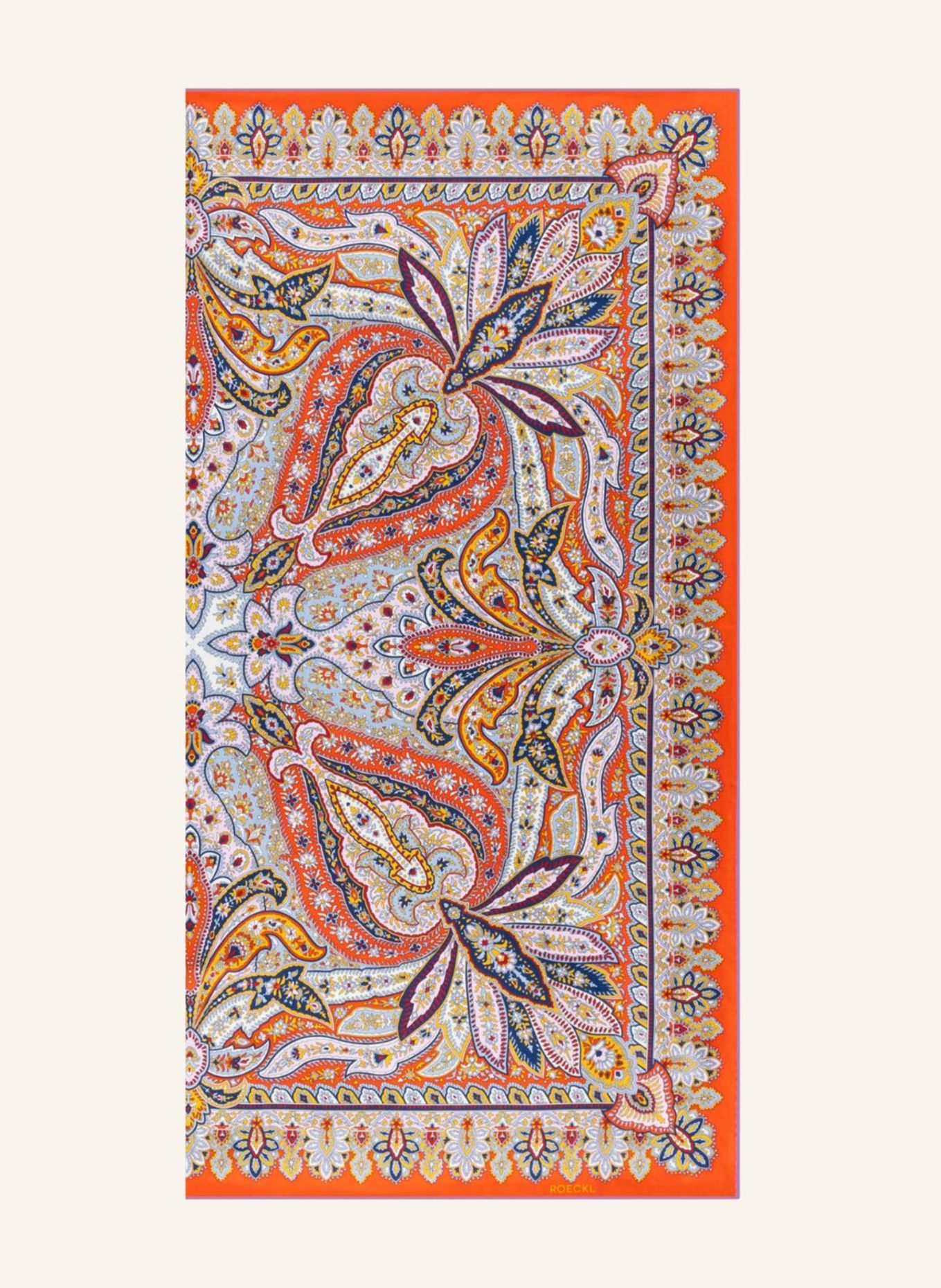 ROECKL Seidentuch FLOURISHING PAISLEY: ORANGE