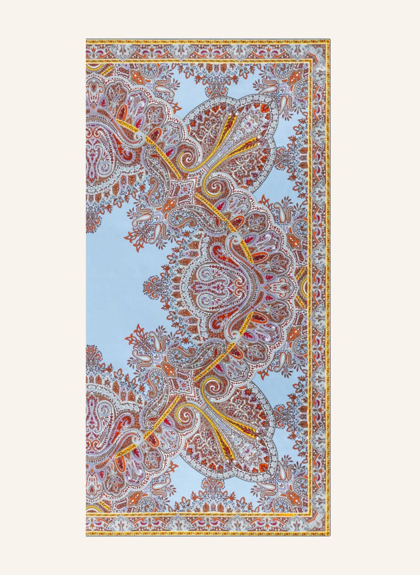 ROECKL Seidentuch PAISLEY REFLECTION: HELLBLAU