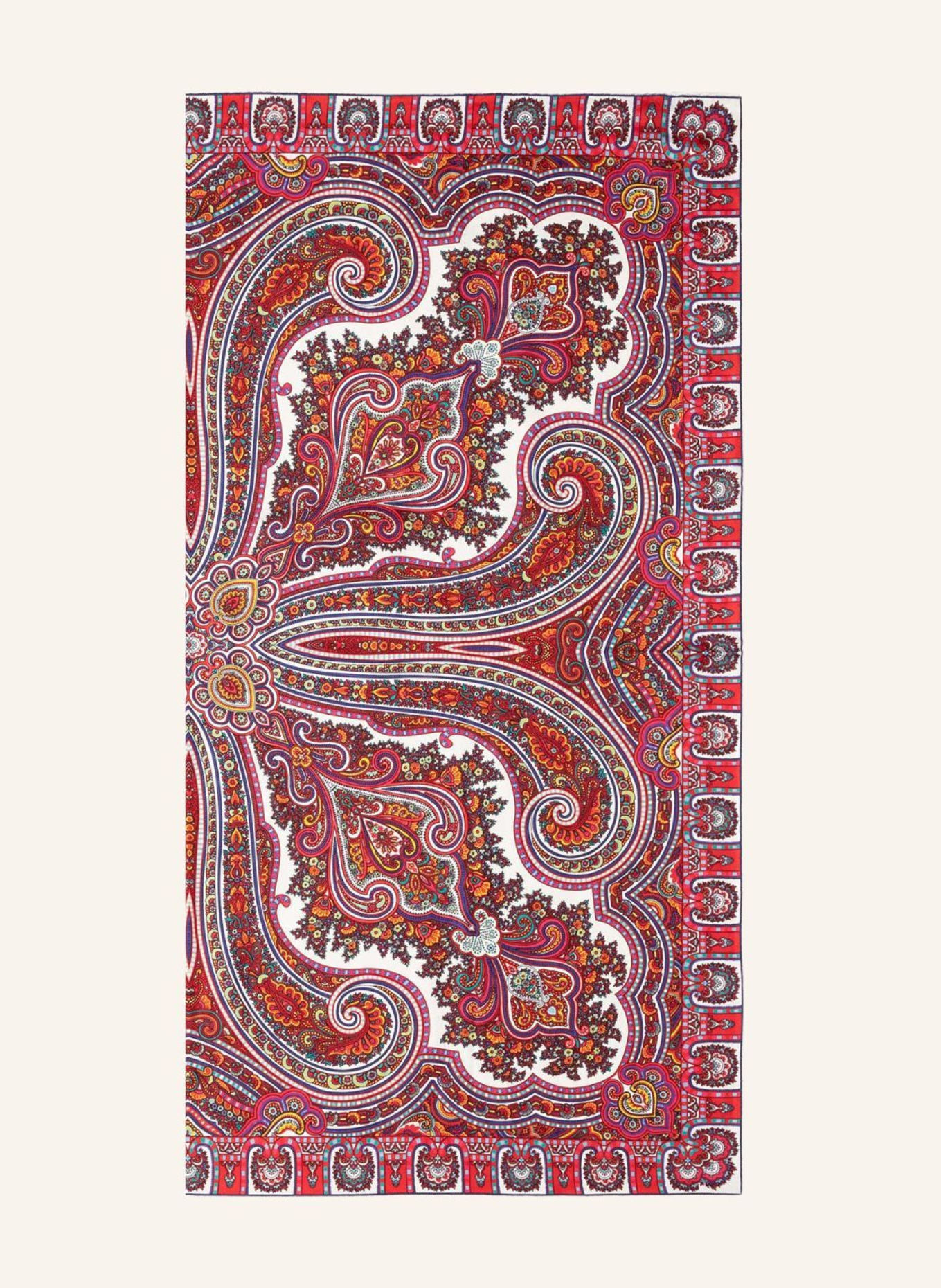 ROECKL Seidentuch PAISLEY STAR: WEISS