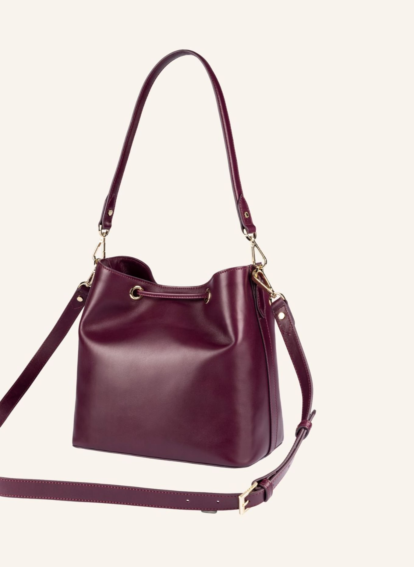 ROECKL Schultertasche PITTI MEDIUM: LILA/ DUNKELROT