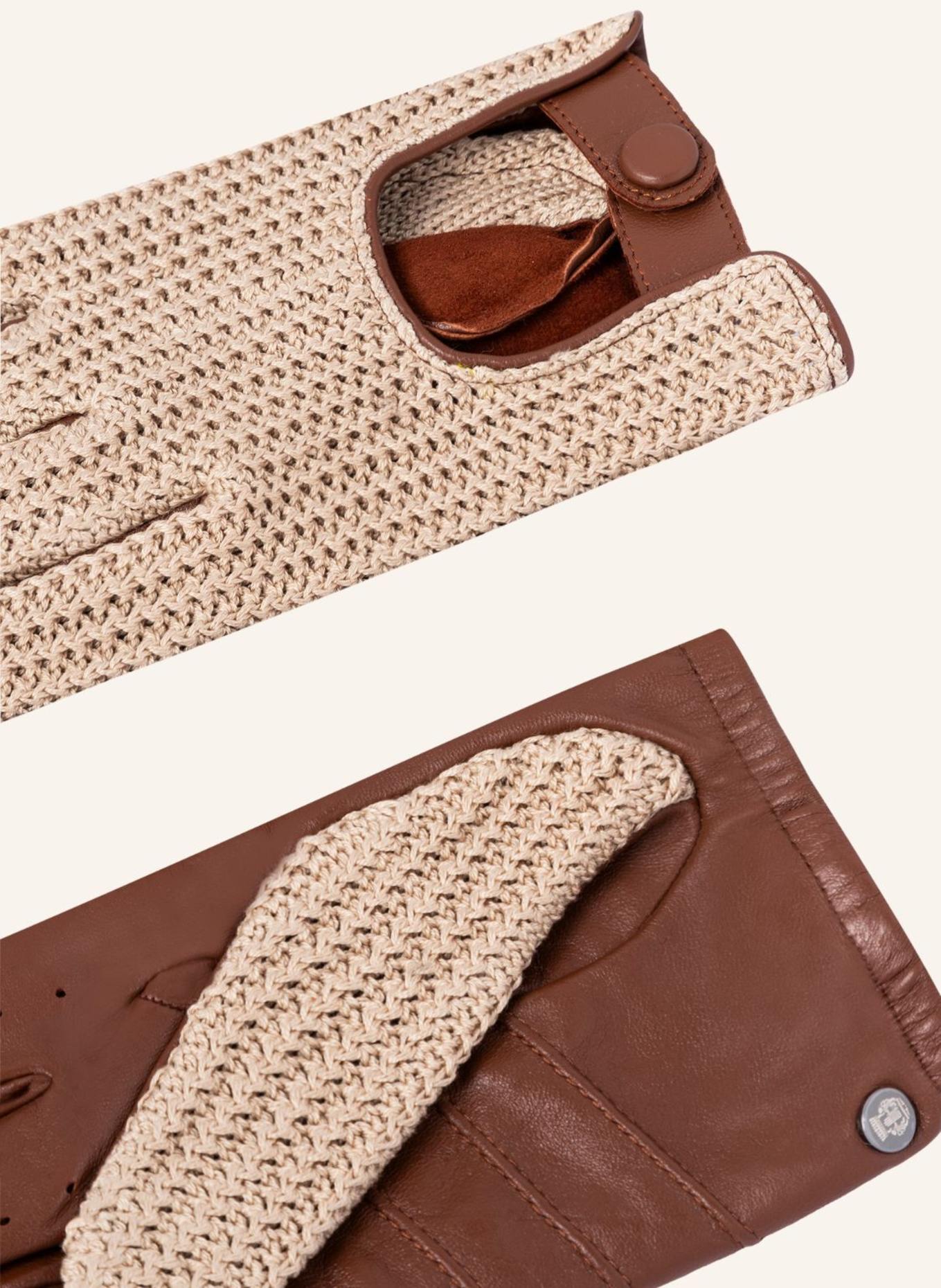 ROECKL Handschuh LE MANS AUTOFAHRER: COGNAC/ BRAUN/ CAMEL