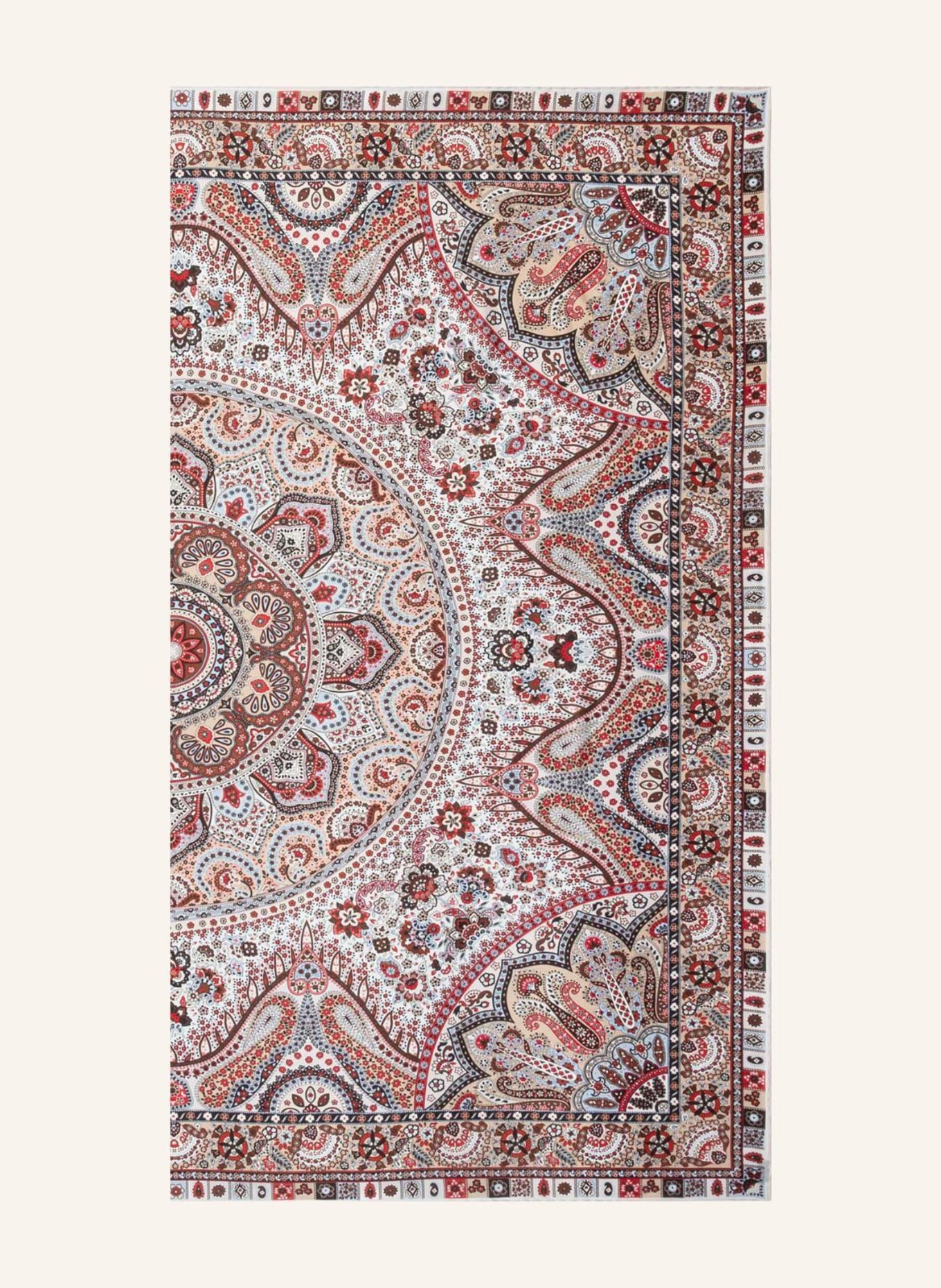 ROECKL Seidentuch CIRCLULAR PAISLEY: BEIGE