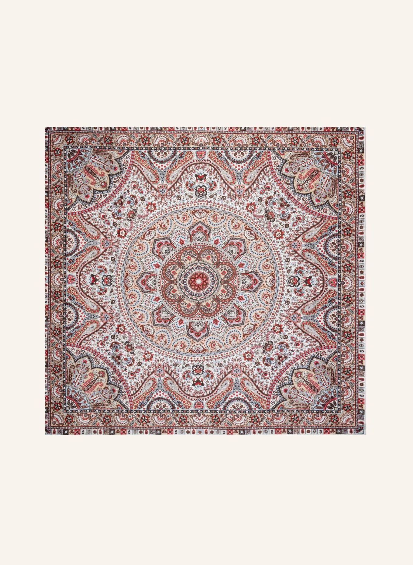 ROECKL Seidentuch CIRCLULAR PAISLEY: BEIGE